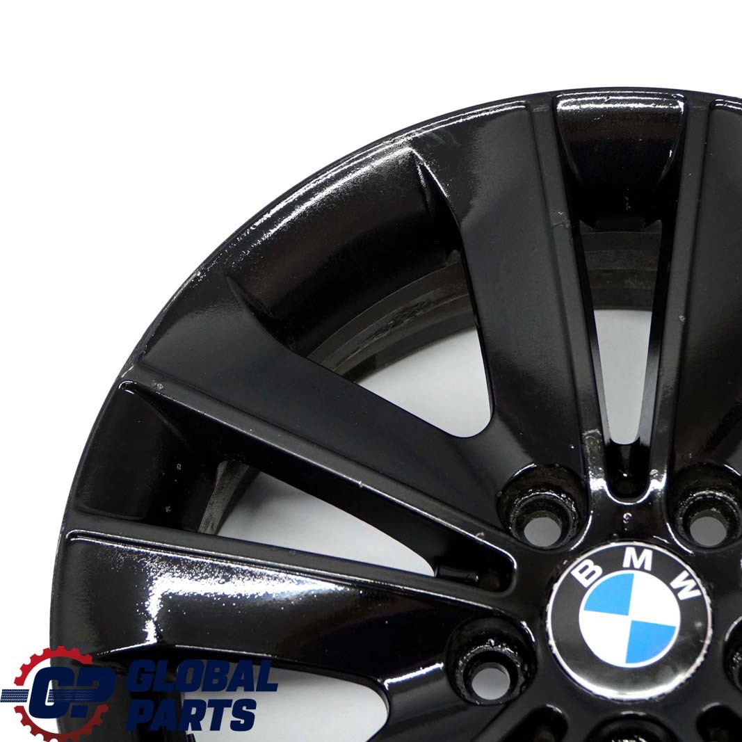 BMW E81 E82 E87 E88 Schwarz Alu Felge Alufelge 17" V-Speiche 141 ET:47 7J