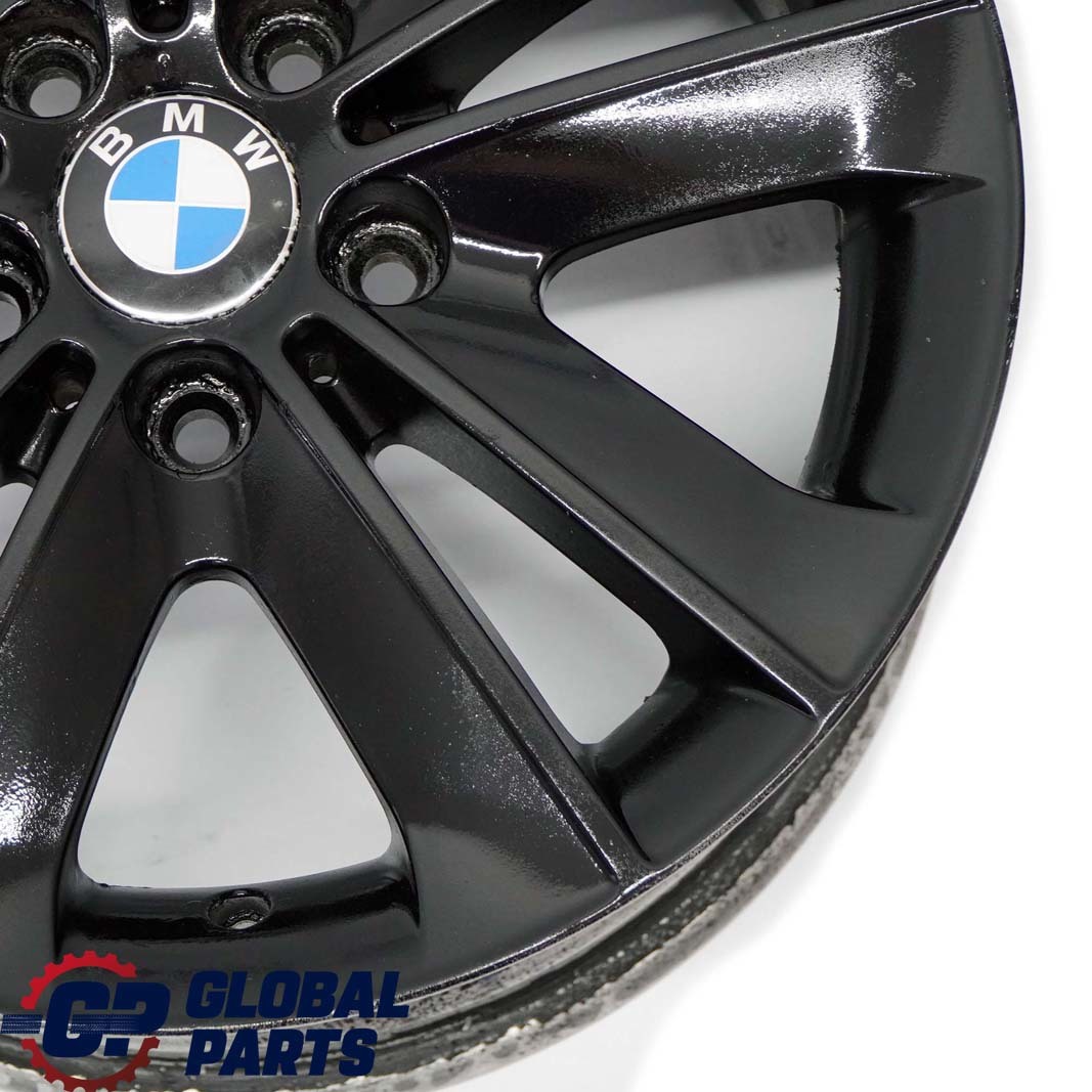 BMW E81 E82 E87 E88 Schwarz Alu Felge Alufelge 17" V-Speiche 141 ET:47 7J