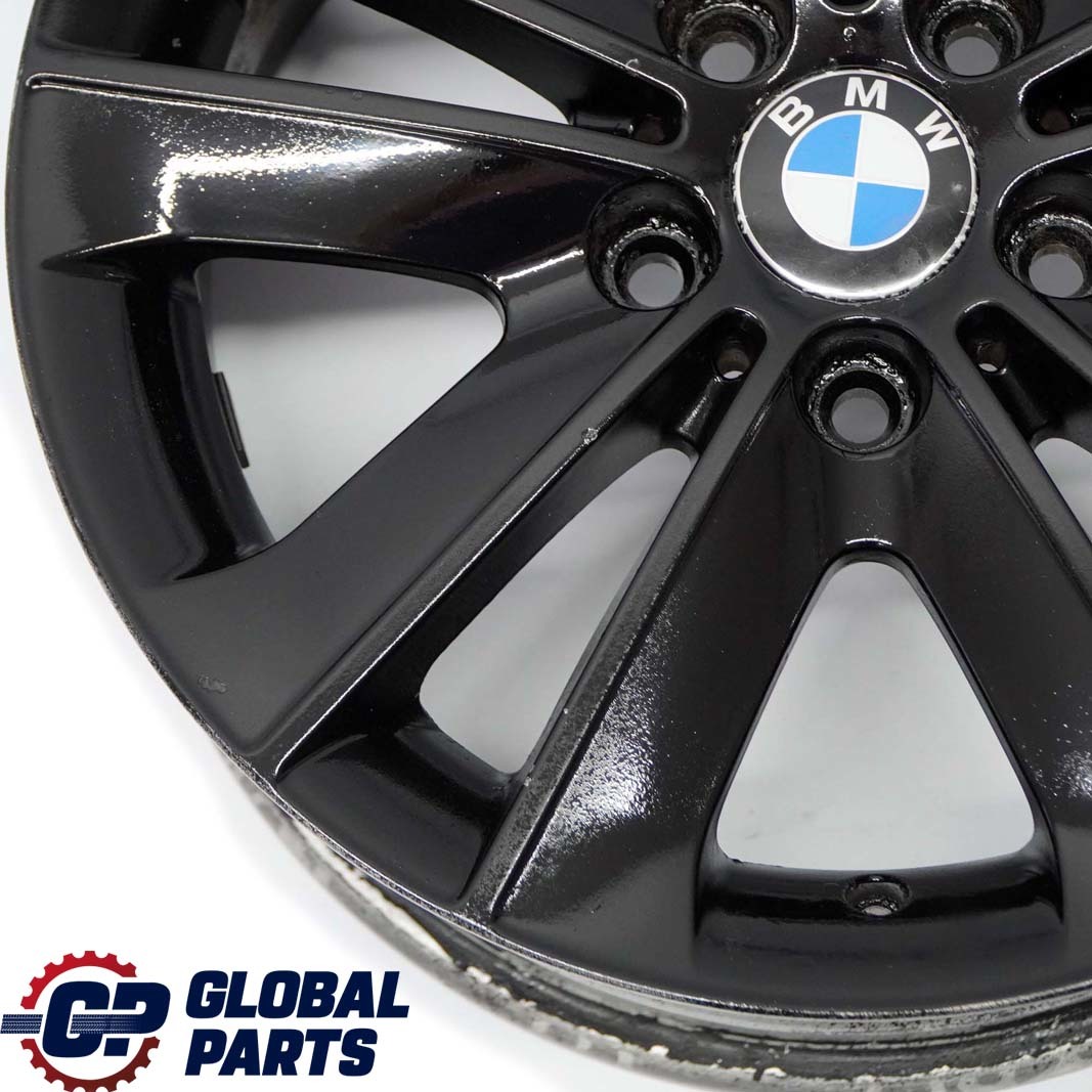 BMW E81 E82 E87 E88 Schwarz Alu Felge Alufelge 17" V-Speiche 141 ET:47 7J