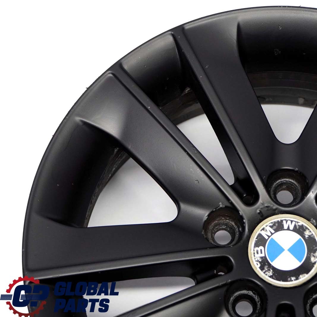 BMW E81 E82 E87 E88 Schwarz Alu Felge Alufelge 17" V-Speiche 141 7J ET:47