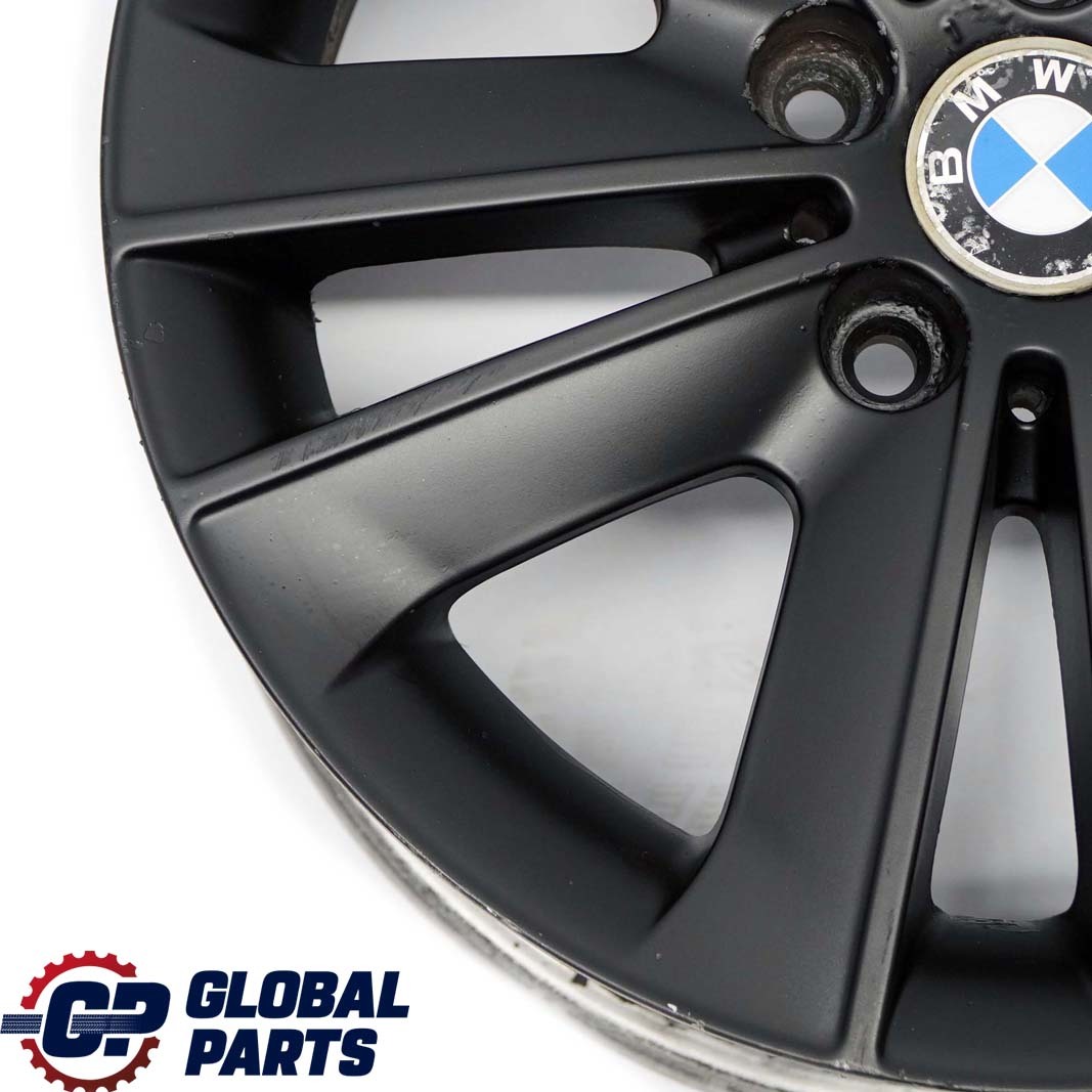 BMW E81 E82 E87 E88 Schwarz Alu Felge Alufelge 17" V-Speiche 141 7J ET:47