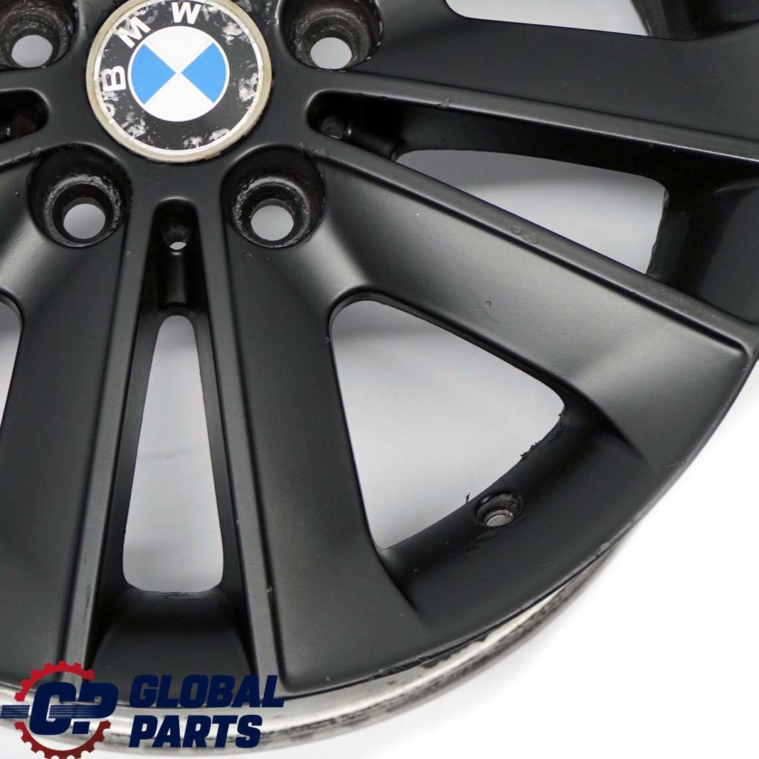 BMW E81 E82 E87 E88 Schwarz Alu Felge Alufelge 17" V-Speiche 141 7J ET:47