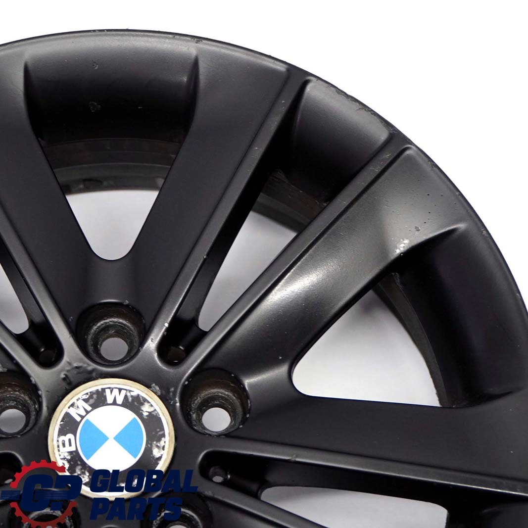 BMW E81 E82 E87 E88 Schwarz Alu Felge Alufelge 17" V-Speiche 141 7J ET:47