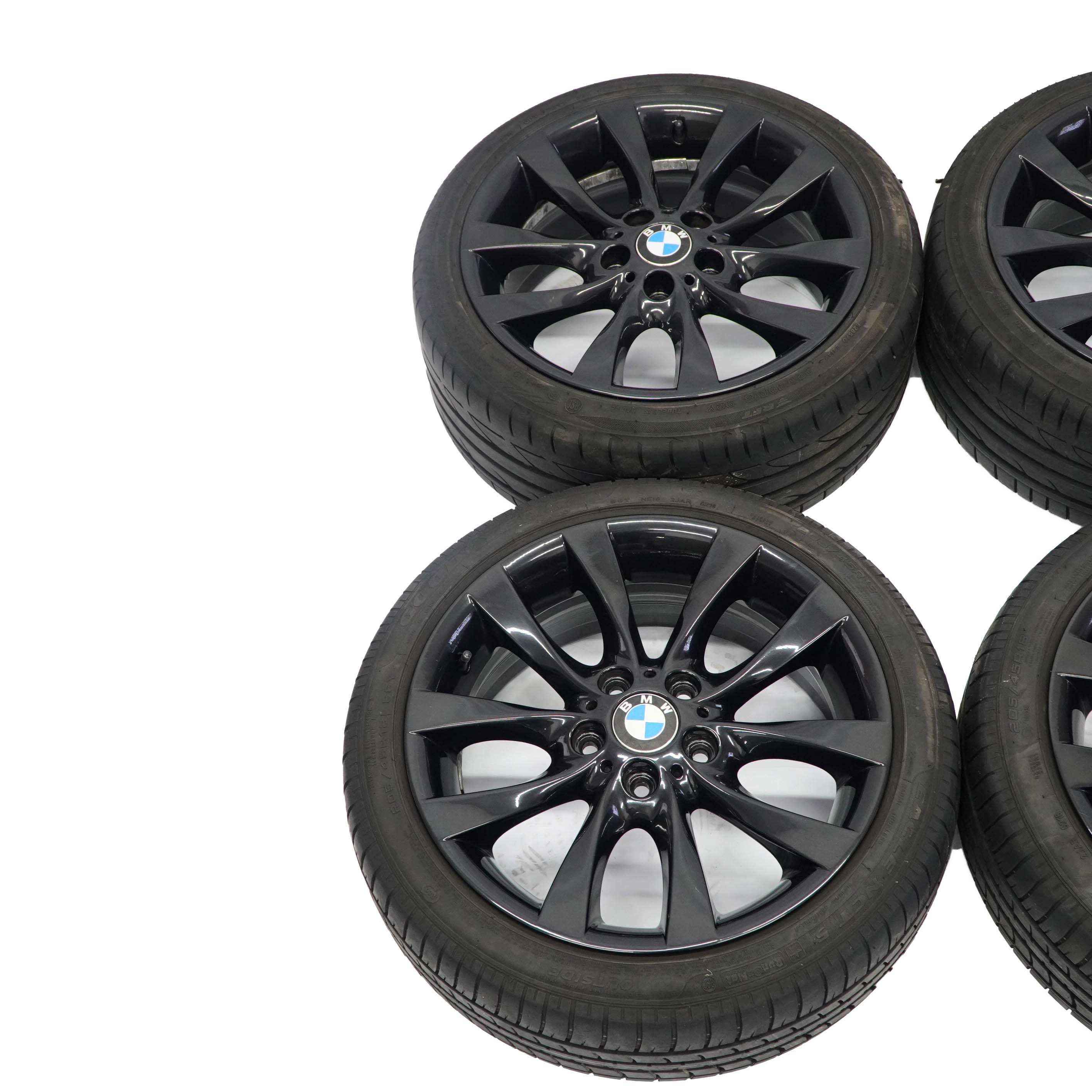 BMW E81 E82 E87 Komplettes 4x Alu Felge Alufelgen Reifen 18" V-Speiche 217