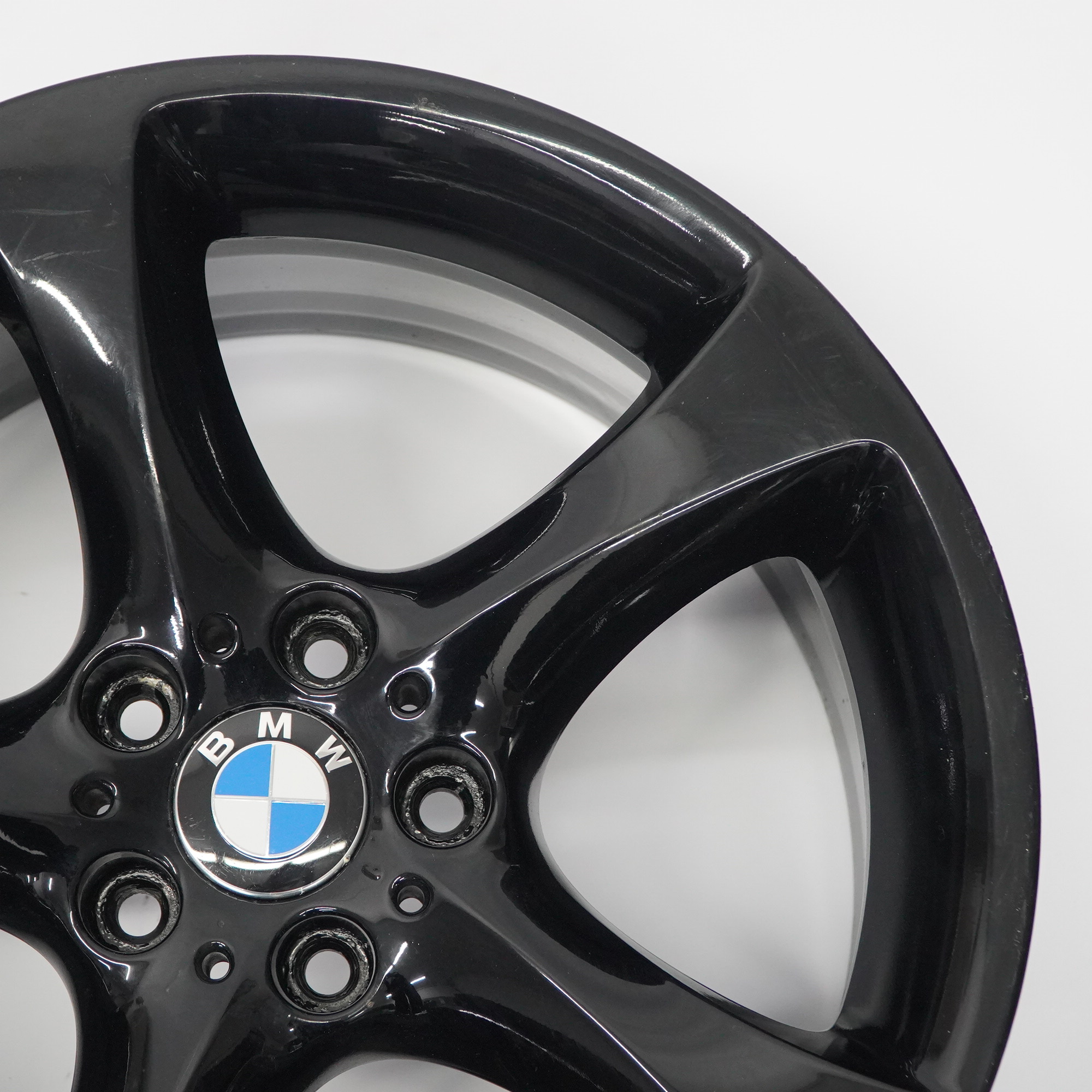 BMW E90 E91 Schwarzes Hinterrad Alufelge 19" Sternspeiche 230 9J ET:39 6779659