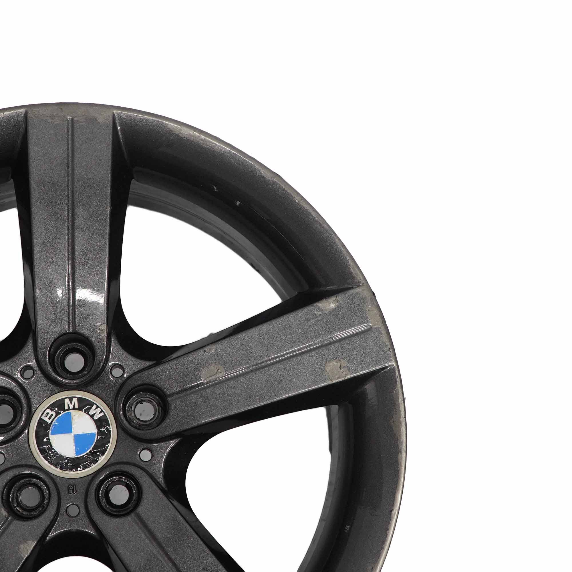 BMW E90 E91 E92 Schwarz Leichtmetallfelge 19" 8J ET:37 Sternspeiche 199 6786889