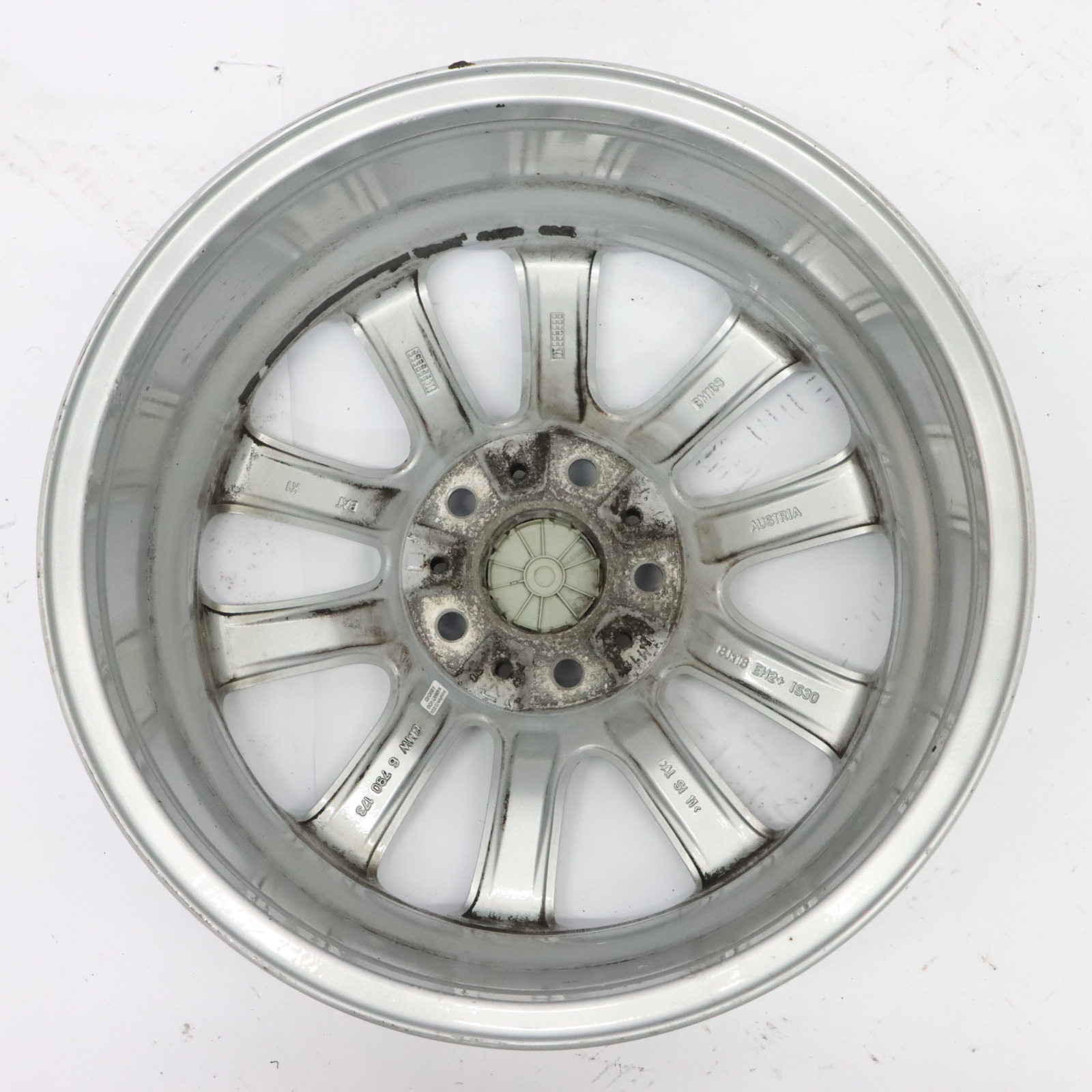 BMW F06 F10 F11 Silber Alu Felge Alufelge 18" V-Speiche 328 8J ET:30 6790173 