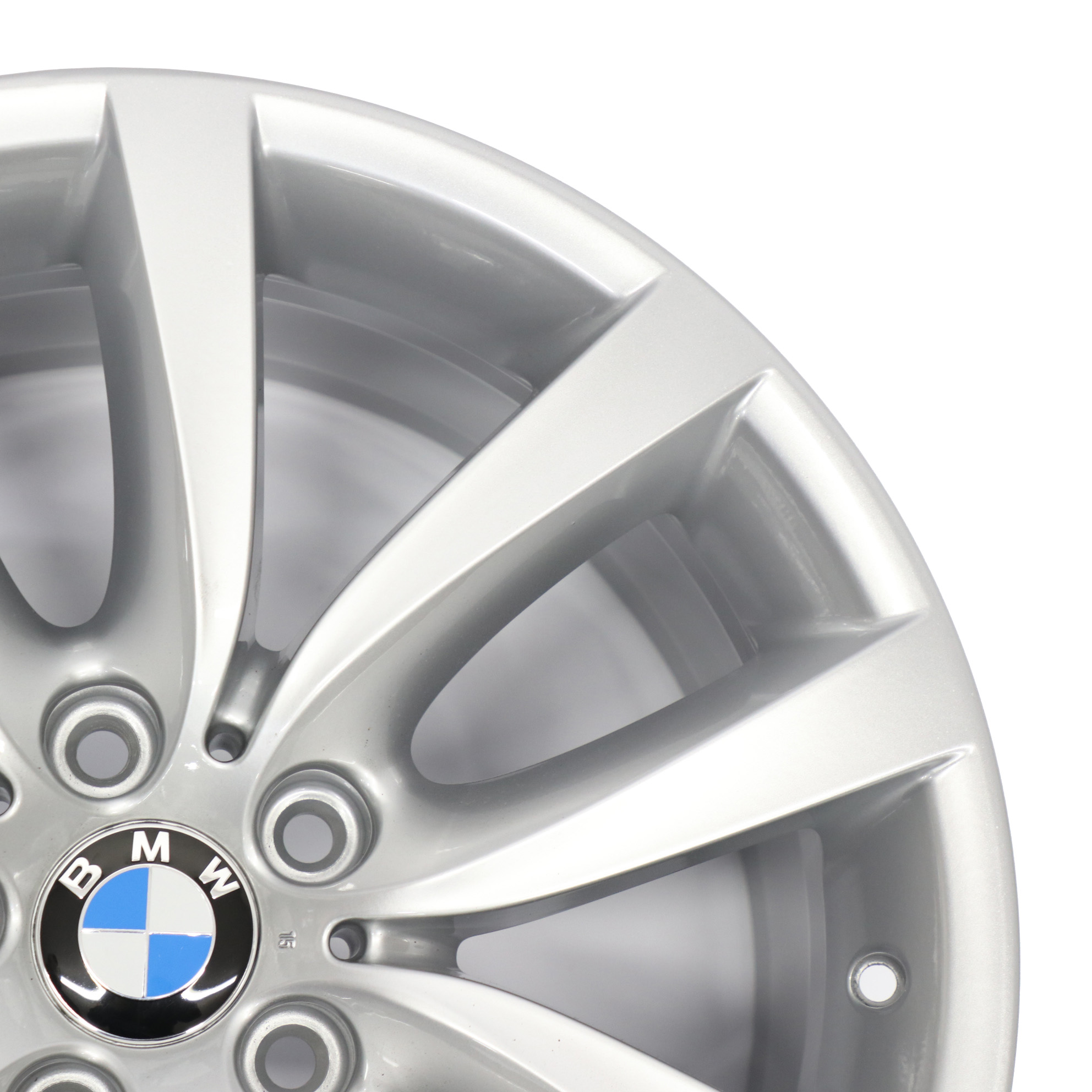 BMW F10 F13 Hinten Silberne Leicht metall felge 19" 9J ET:44 V Speiche 6790179