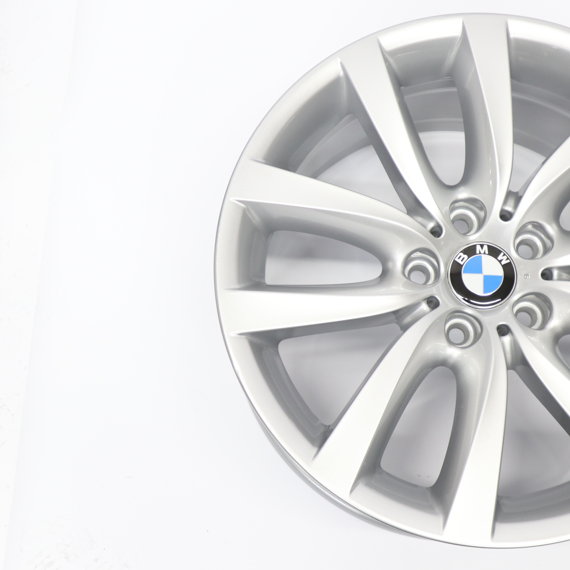 BMW F10 F13 Hinten Silberne Leicht metall felge 19" 9J ET:44 V Speiche 6790179