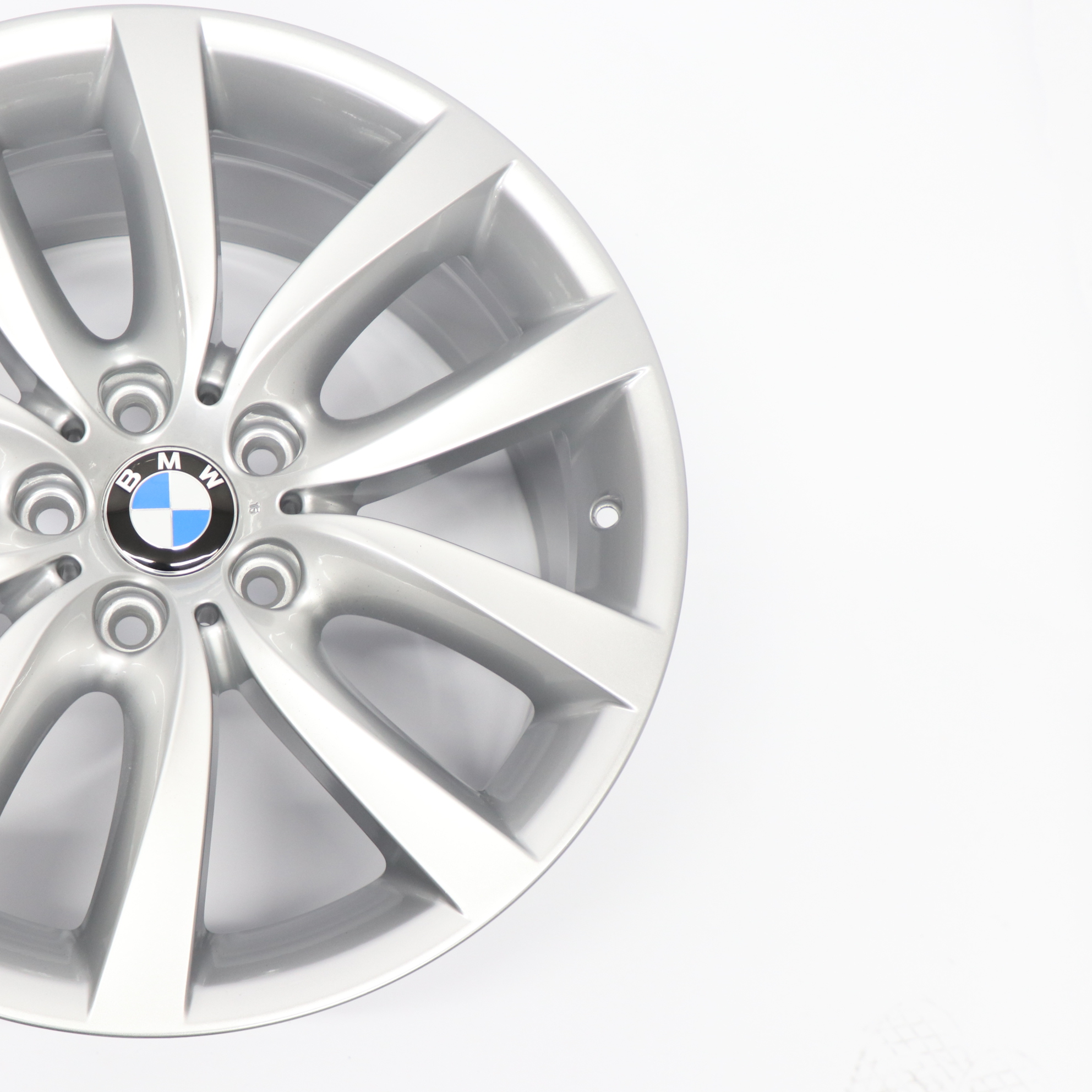 BMW F10 F13 Hinten Silberne Leicht metall felge 19" 9J ET:44 V Speiche 6790179