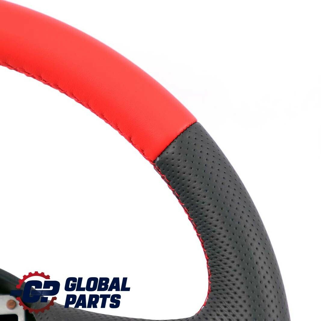 Mini Cooper One R56 R60 NEW Red Leather Sport Look Steering Wheel 2 Spoke