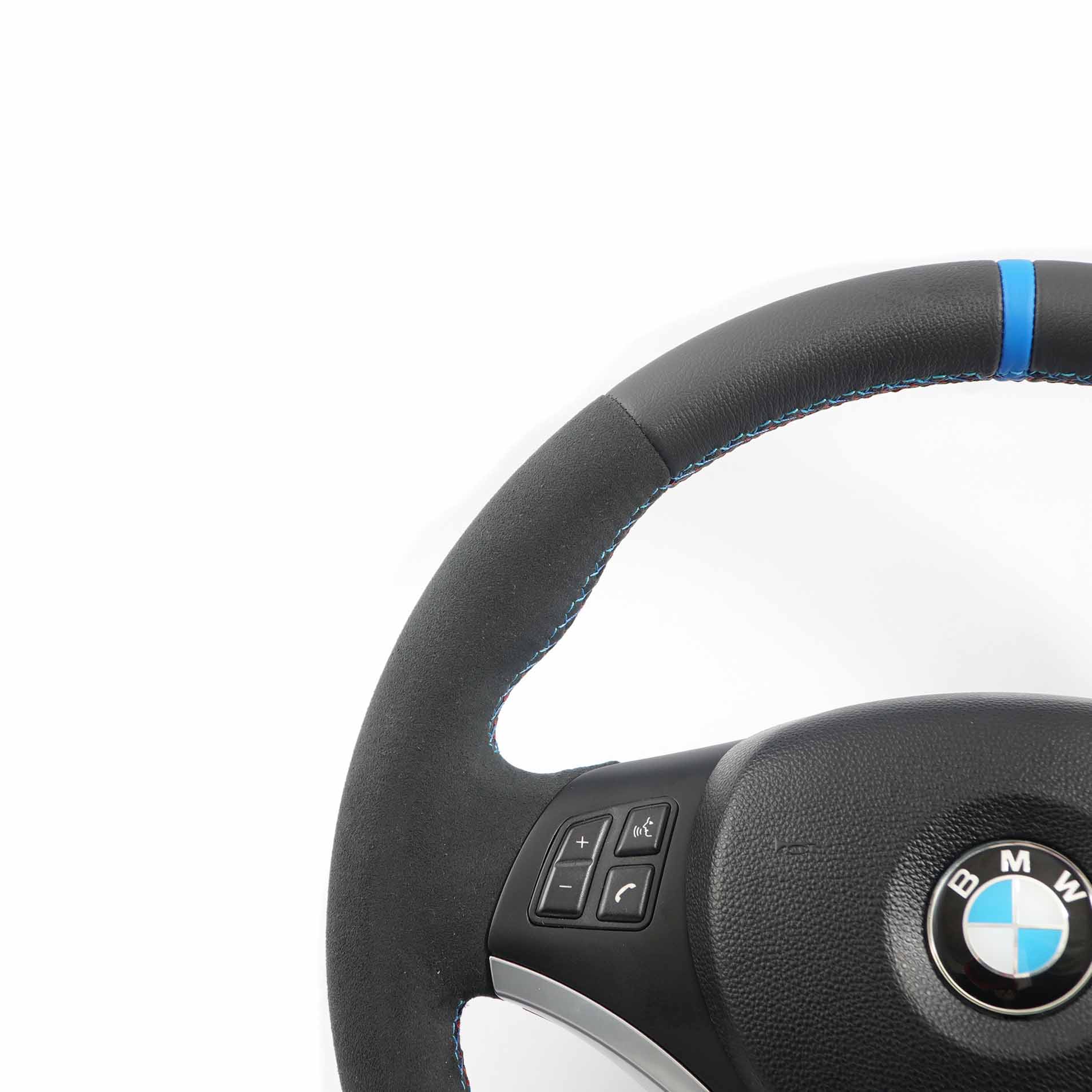 BMW E81 E82 E87 E90 E91 E92 NEW Leather / Alcantara M Sport Look Steering Wheel