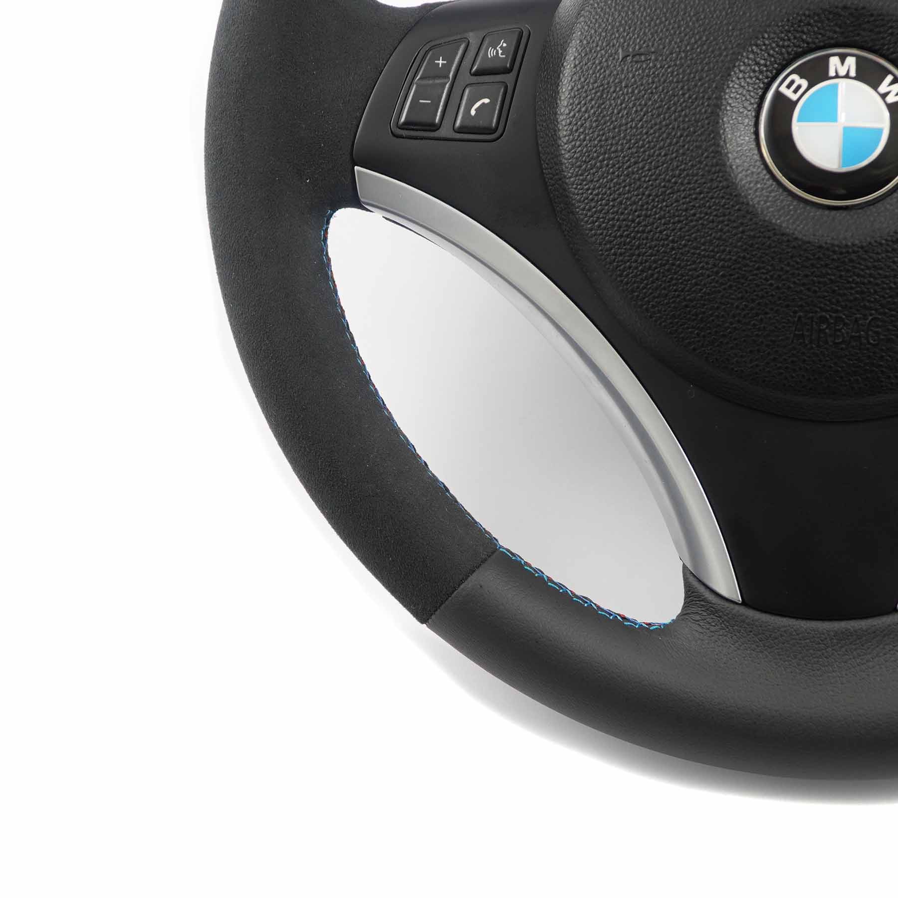 BMW E81 E82 E87 E90 E91 E92 NEW Leather / Alcantara M Sport Look Steering Wheel