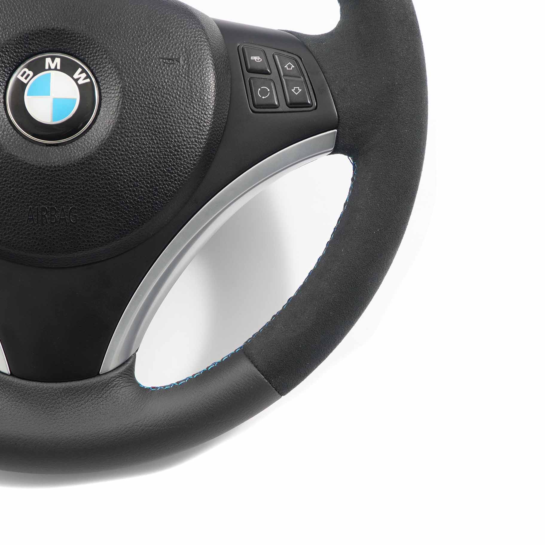 BMW E81 E82 E87 E90 E91 E92 NEW Leather / Alcantara M Sport Look Steering Wheel