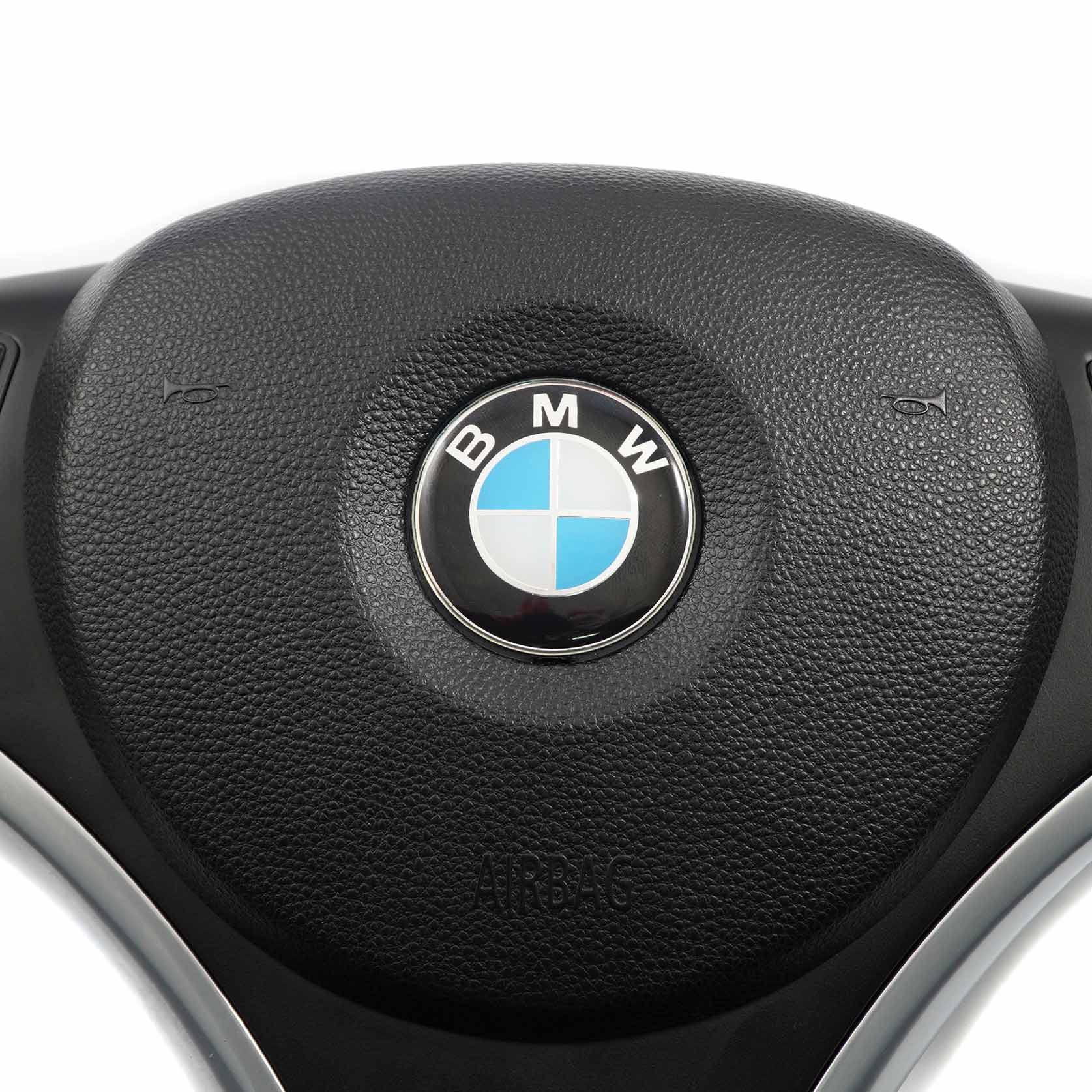 BMW E81 E87 E90 E91 E92 NEU Schwarz Leder wie M-Sport Lenkrad Sportlenkrad