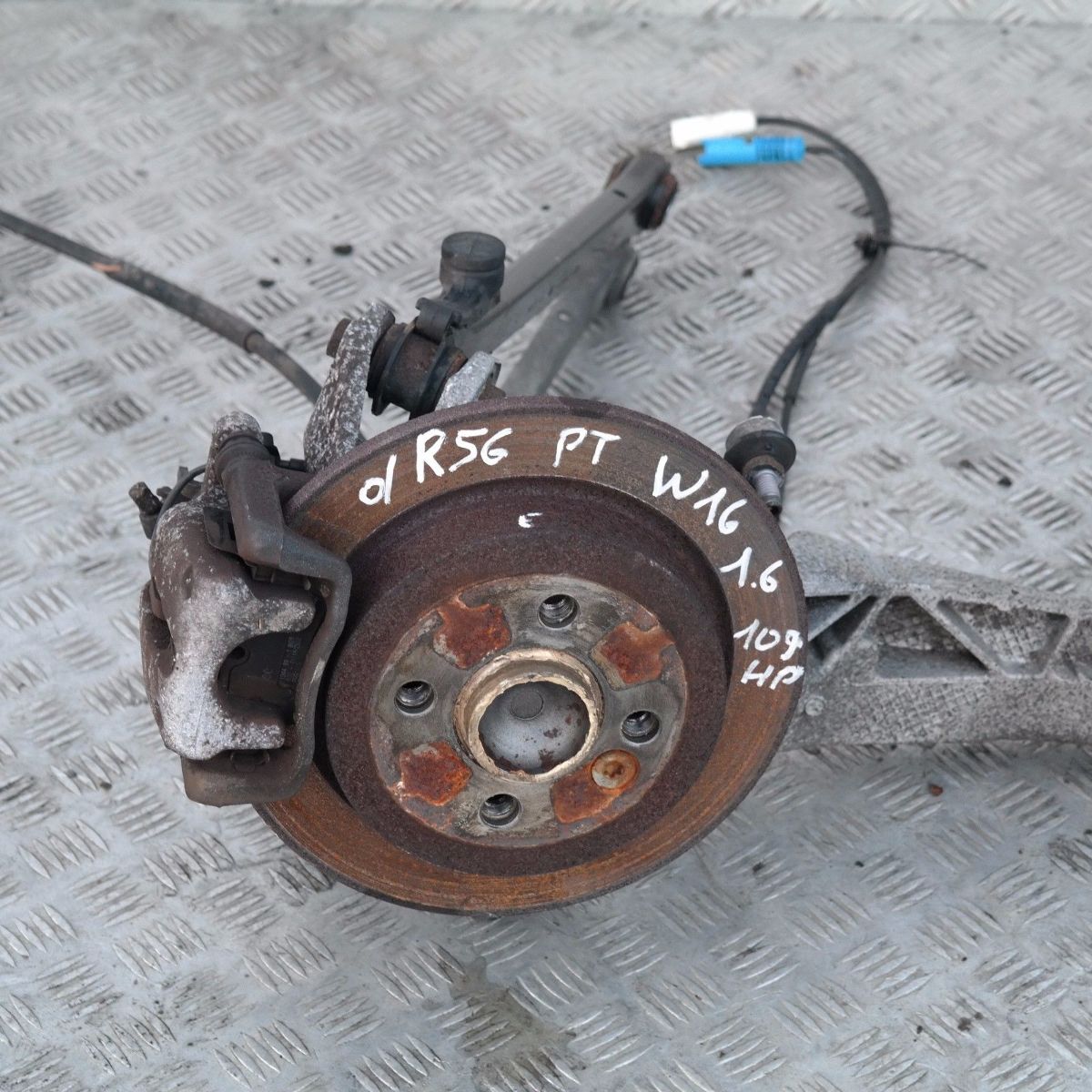 BMW Mini R56 Cooper D W16 Längslenker Bremsscheibe Hinten Rechts