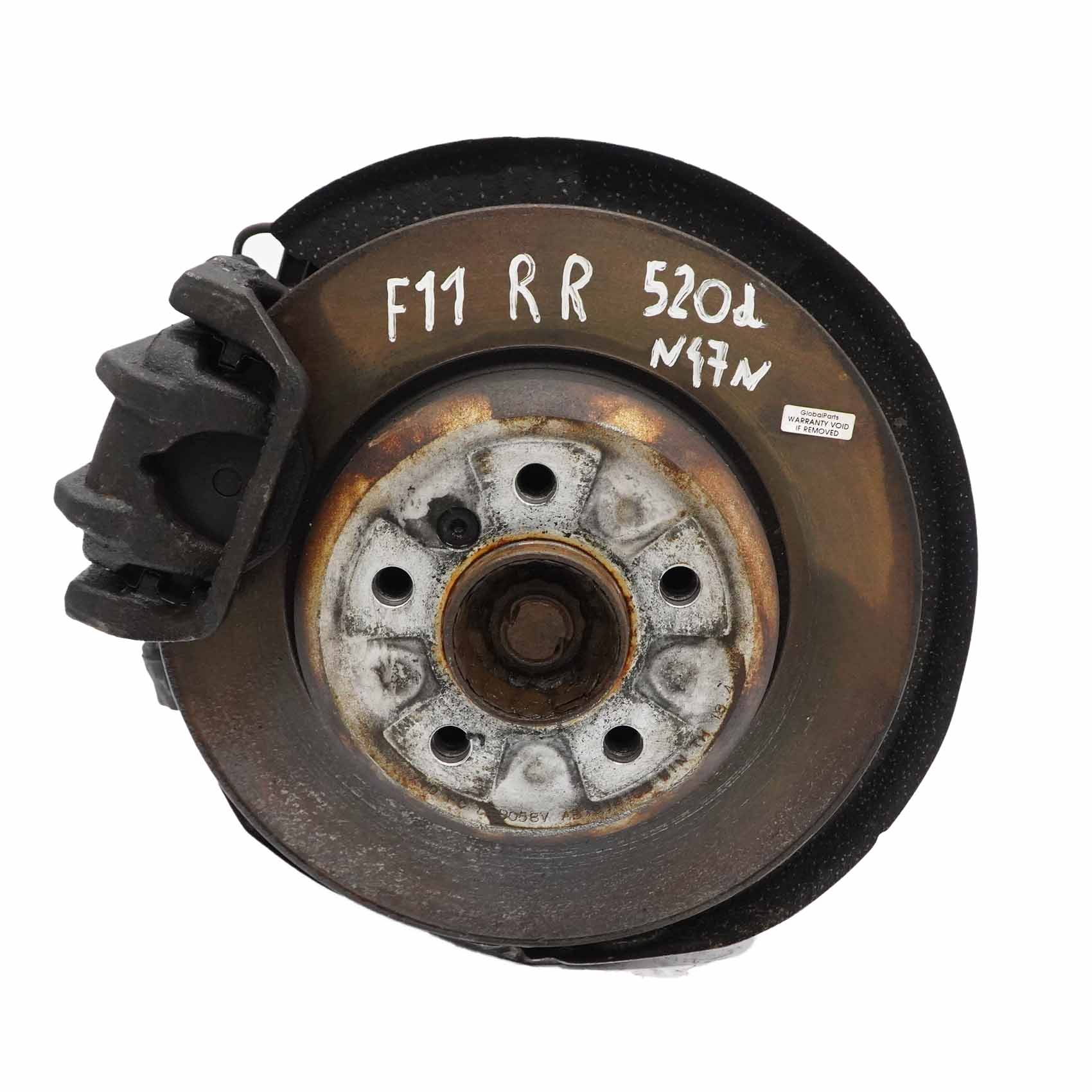 BMW F11 520d N47N Federbein Stossdämpfer Bremssattelgehäuse Hinten Rechts