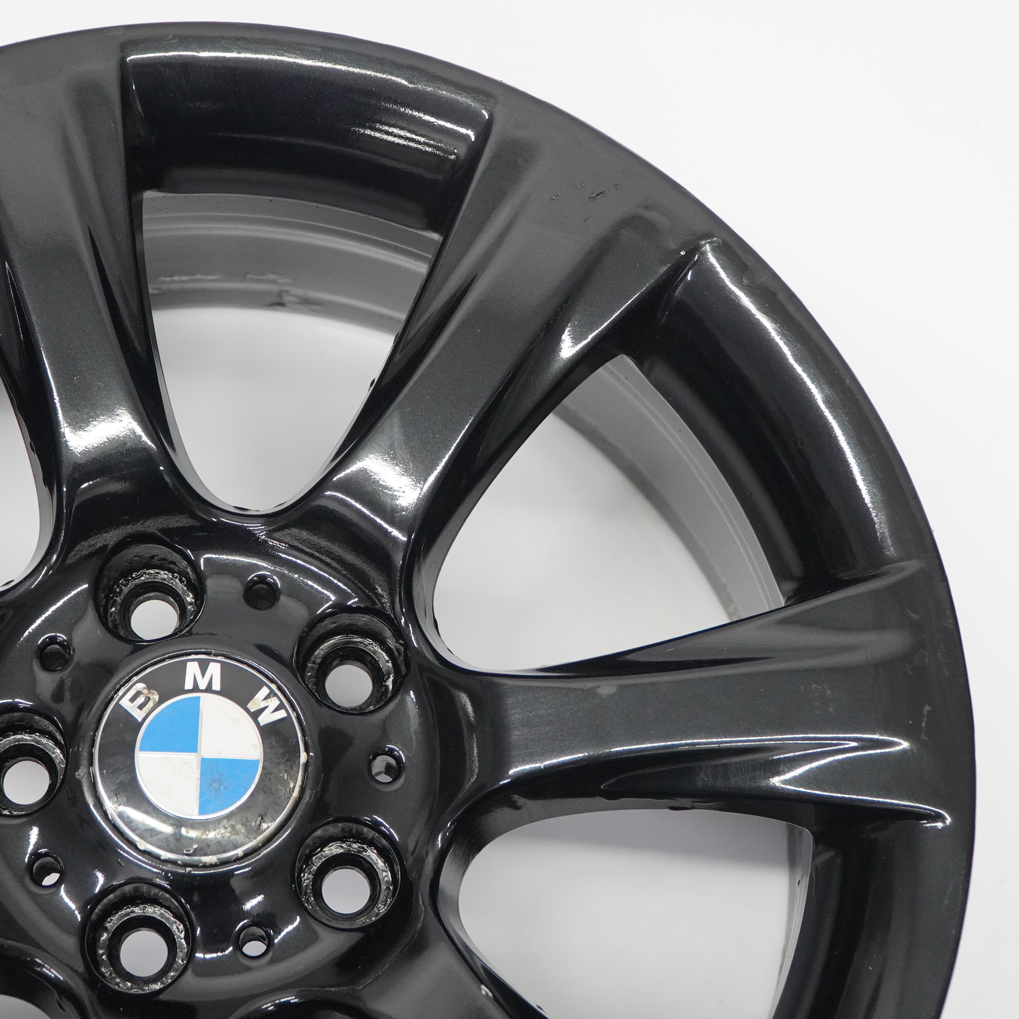 BMW F30 F31 F32 F33 Schwarzes Leicht metall rad Felge 18" 8J ET:34 6796246