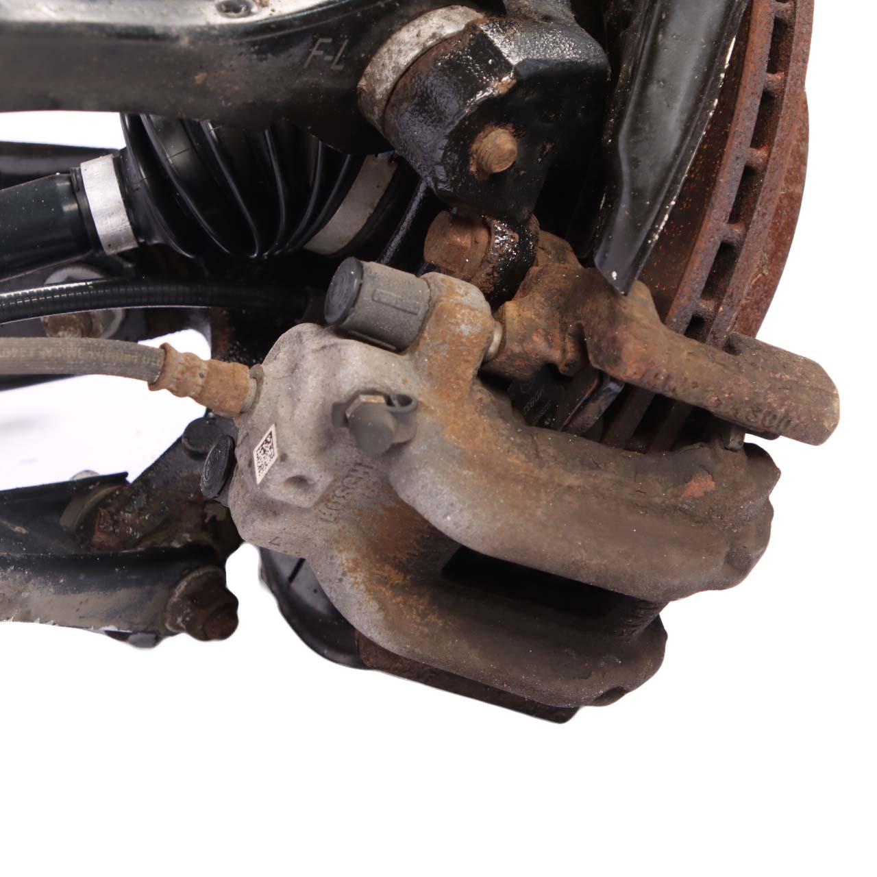 BMW F32 F33 420i N20 Hinten Links Radaufhängung Bein Nabe Bremssattel