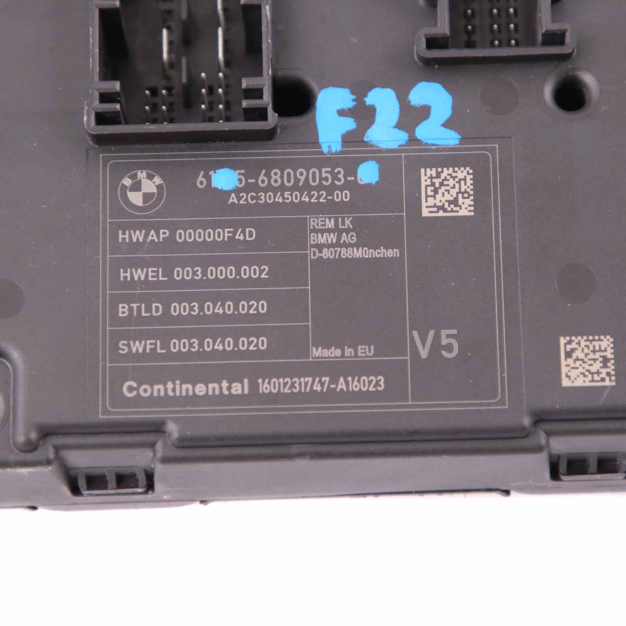 BMW F20 F22 F30 Rückseite Modul REM Sicherung Kasten Steuerung Einheit V5 ECU 