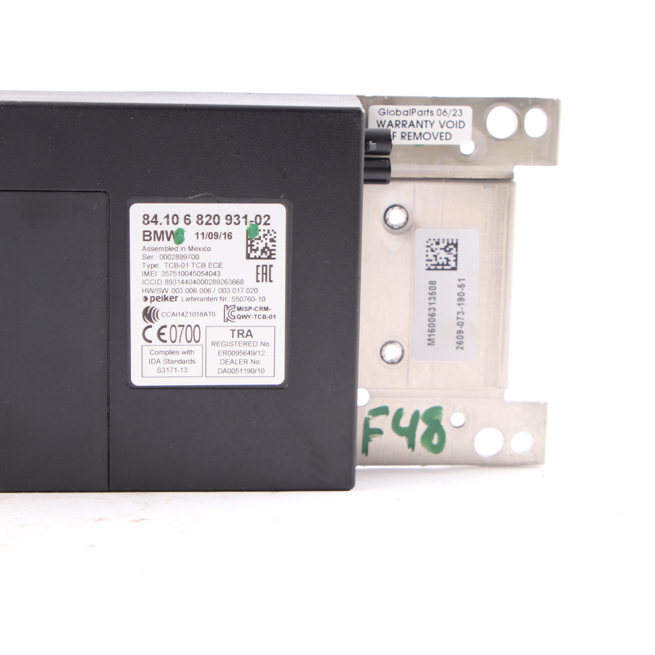 Telematikmodul BMW X1 F48 F20 F30 Bluetooth GPS Steuergerät ECU 6820931