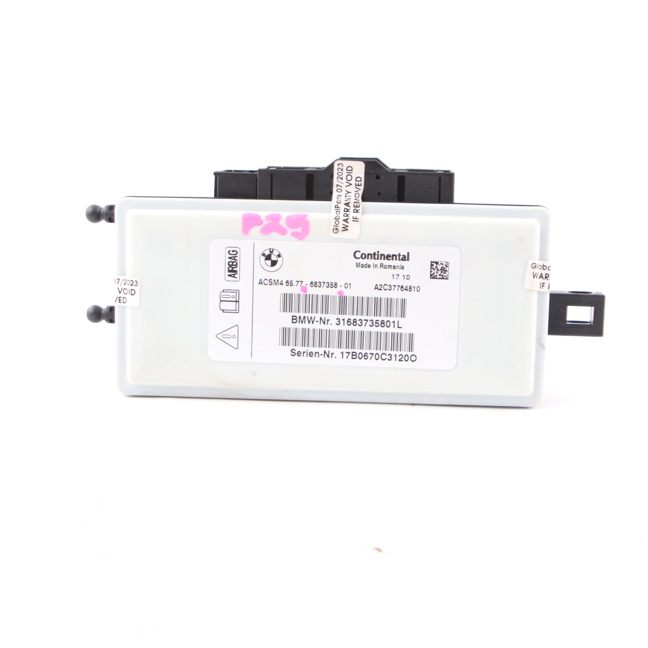 Airbag Modul BMW F10 F12 F13 X3 F25 ECU Steuergerät Airbag 6837358