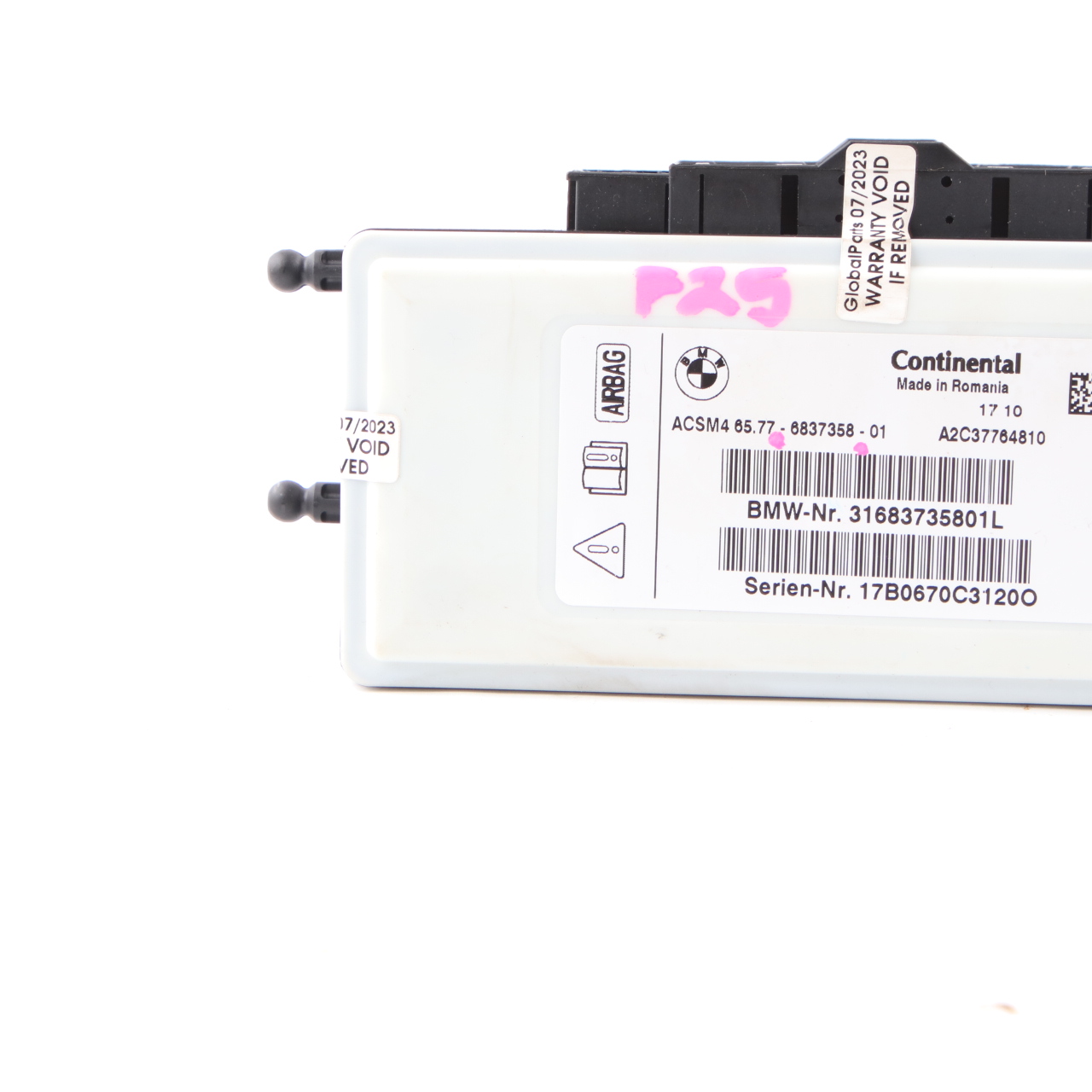 Airbag Modul BMW F10 F12 F13 X3 F25 ECU Steuergerät Airbag 6837358