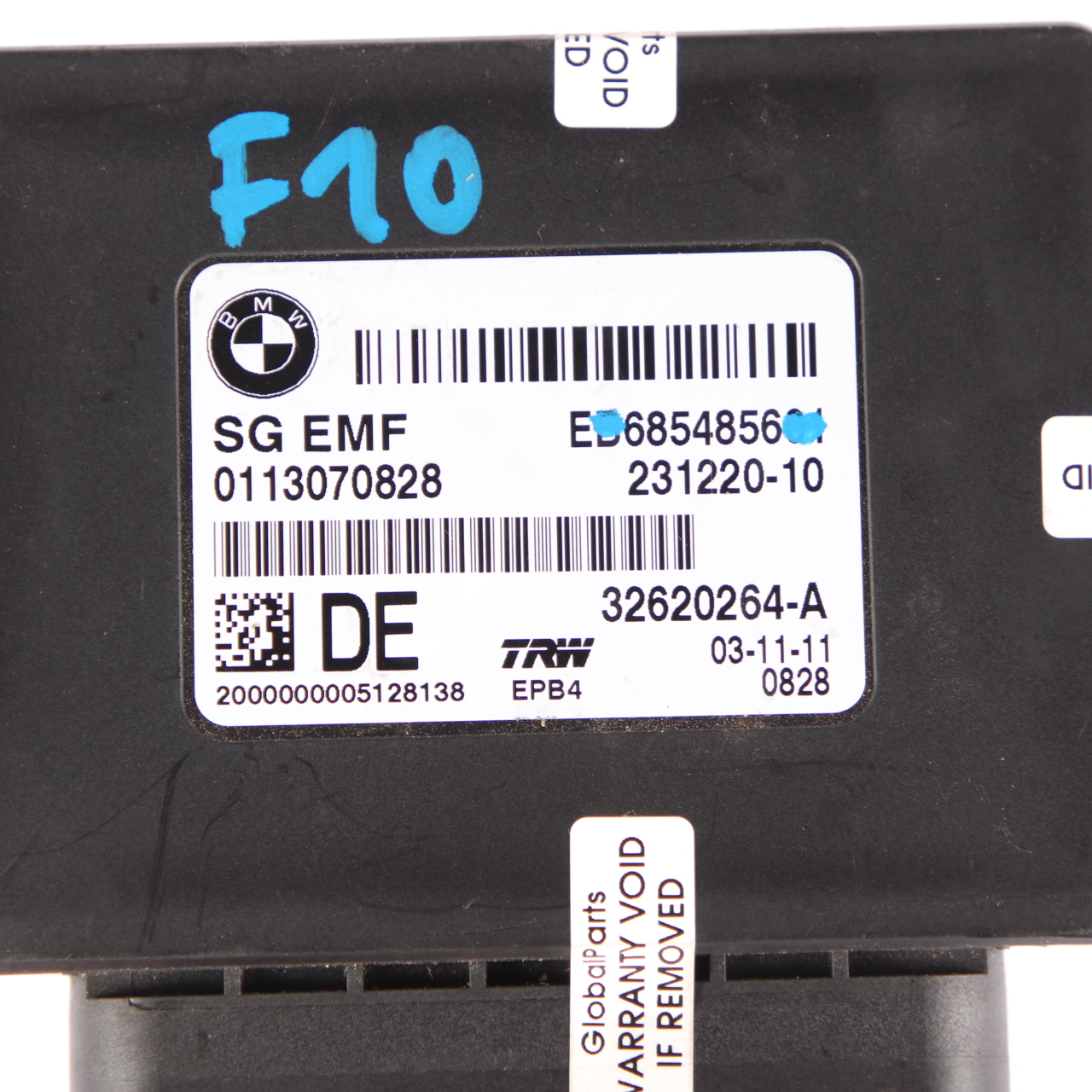 BMW F10 F11 F12 Elektrisches Steuermodul Der Feststellbremsanlage EMF 6850846