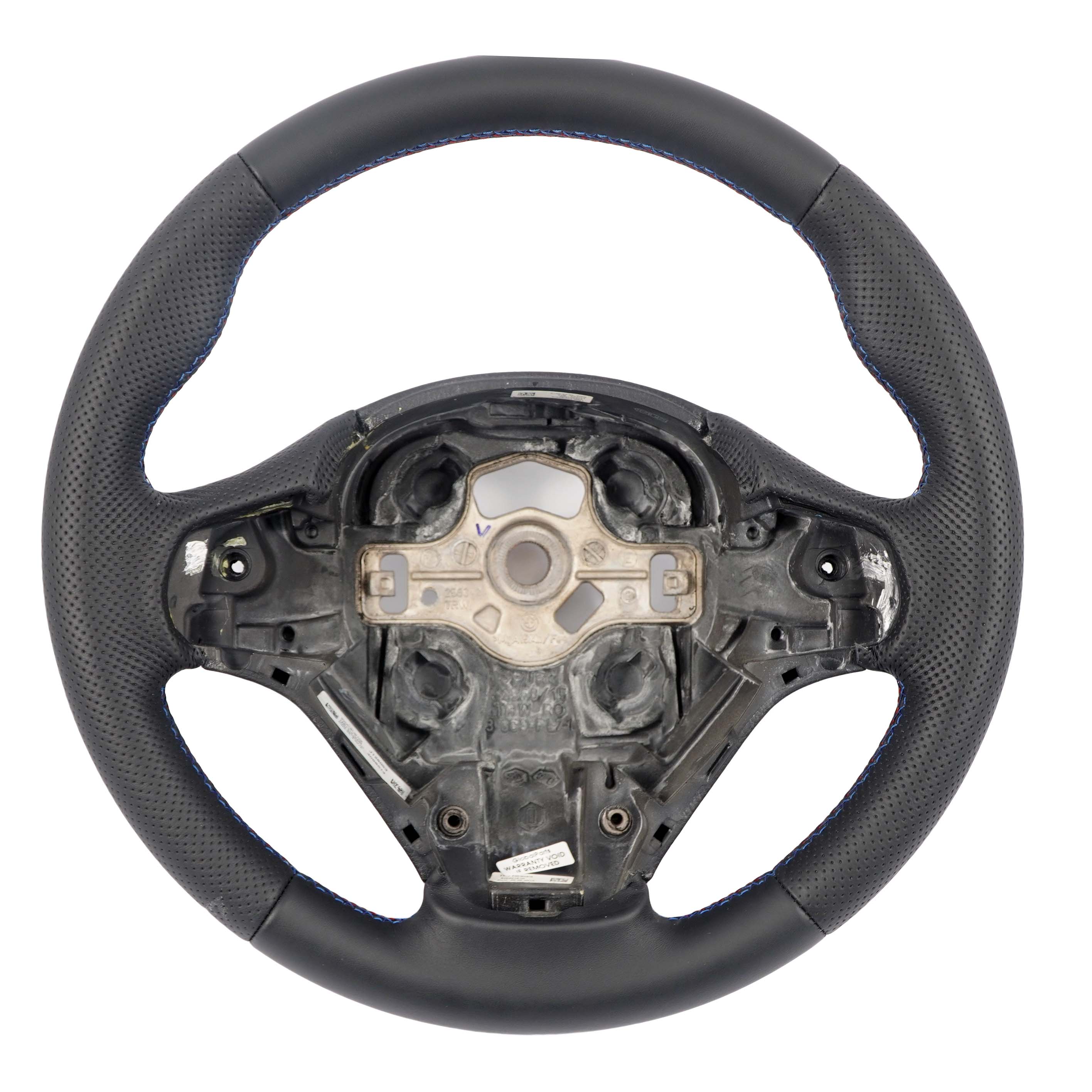 BMW F20 F21 F30 F31 F32 F36 NEW Black Leather Sport Steering Wheel M-tricolored