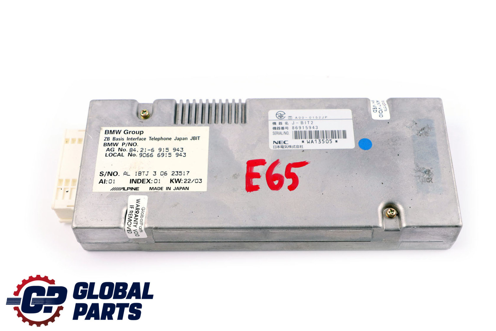 BMW 7 X3 Z4 er E65 E66 E83 E85 Interface Autotelefon Japan 6915943