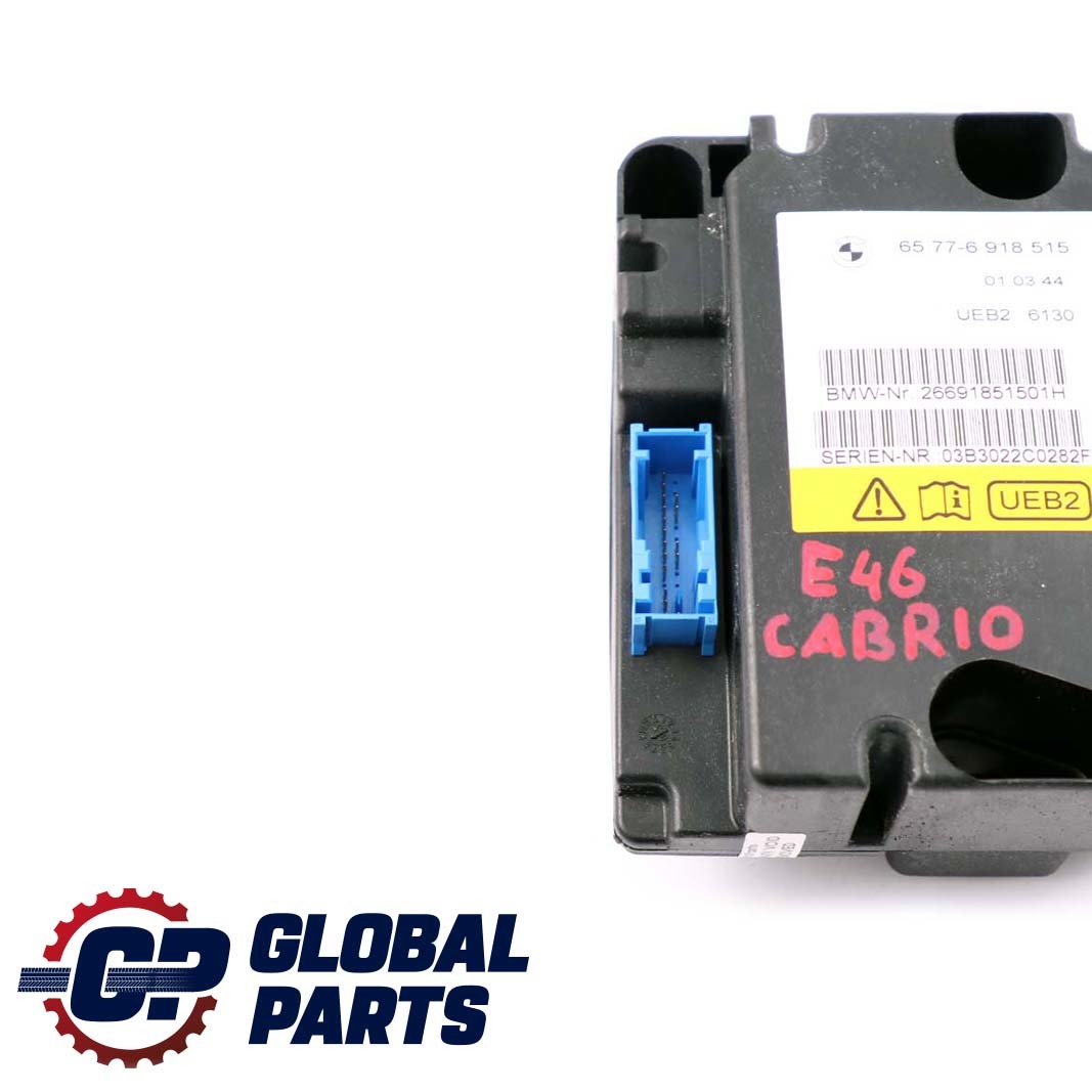 BMW E46 Cabrio Überschlagsensor Steuergerät Modul 6918515