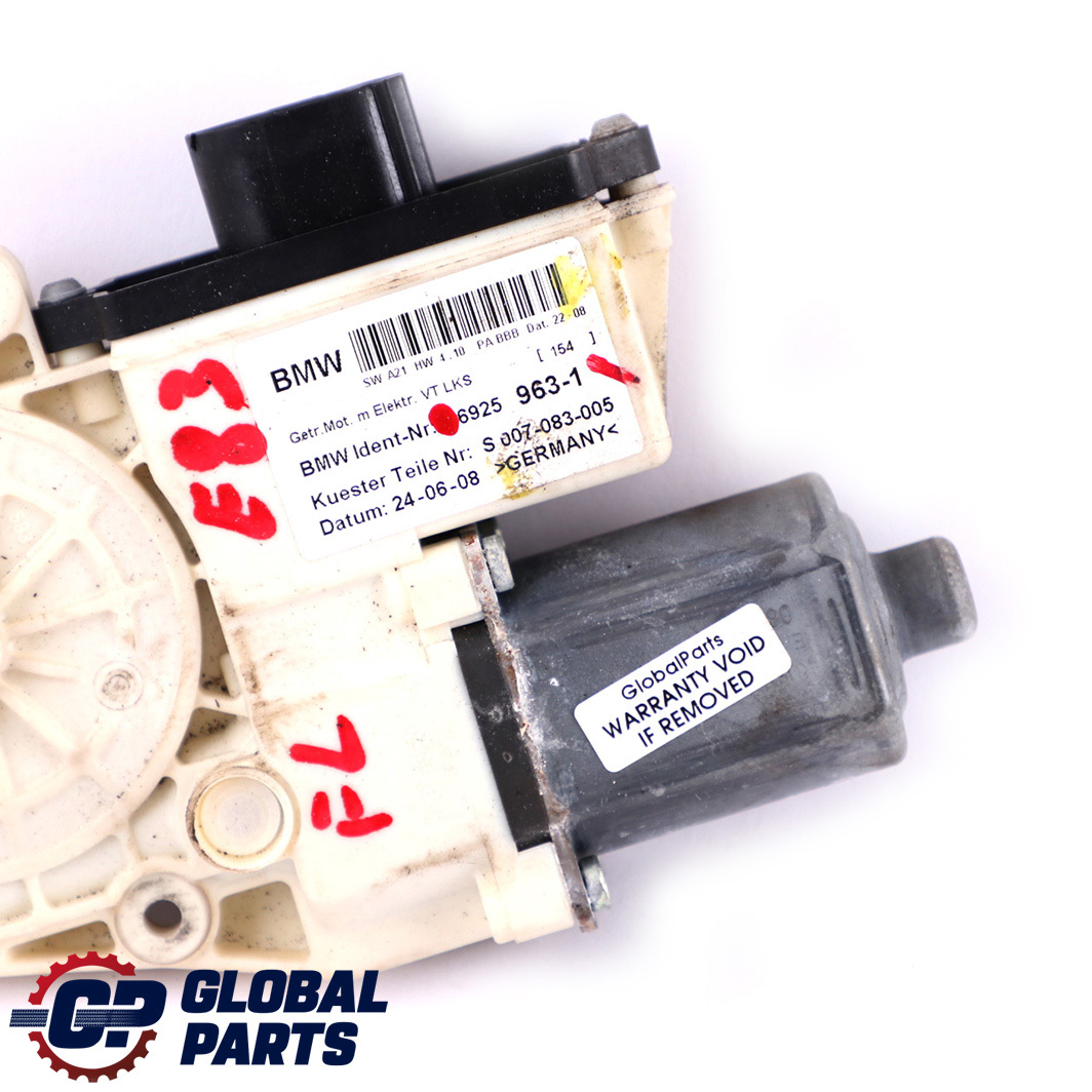 BMW X3 E83 Vorne Links Tür Elektrischer Fensterheber Motor Regulator Antrieb