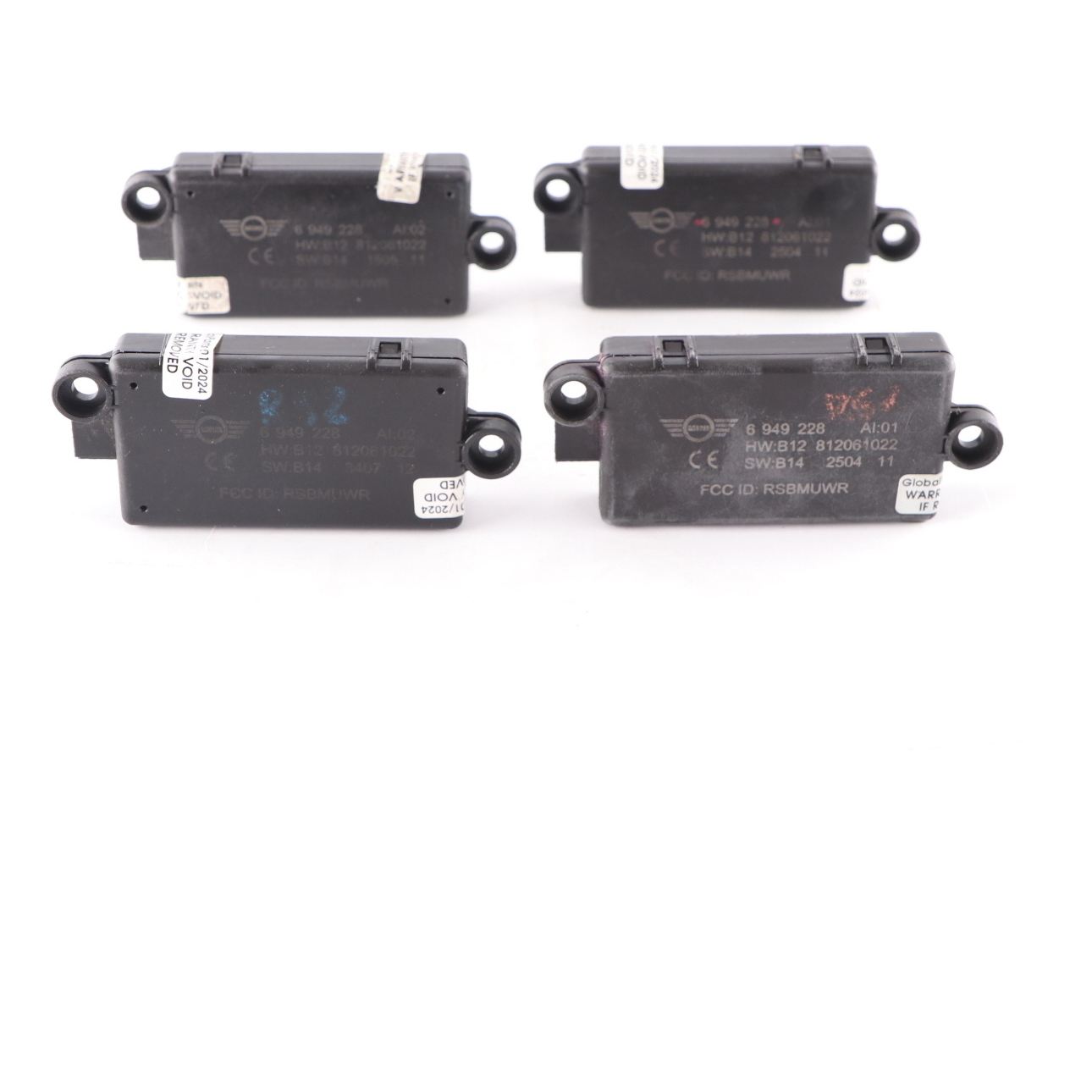 4 x Mini Cooper R52 Cabrio DWA Tür alarm anlage Modul satz 6949228