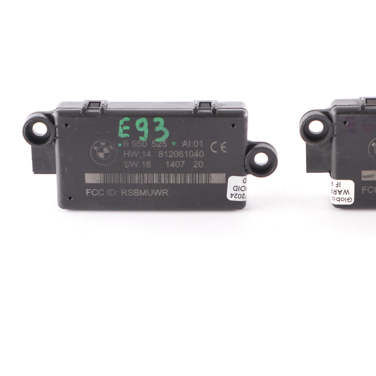 2 x BMW E63 E64 E93 Alarm anlage Modul Sensor DWA Steuergerät Set 6950525