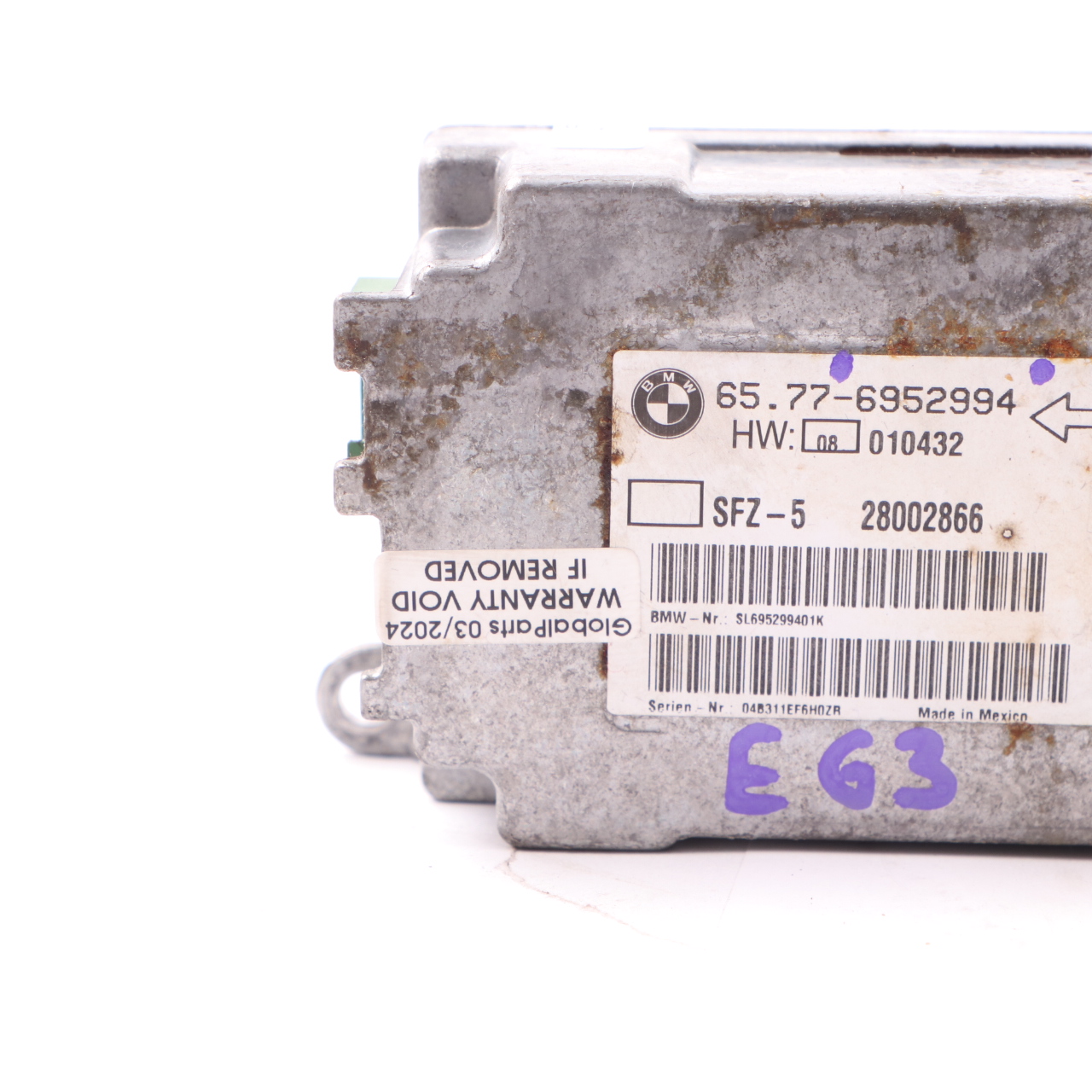 Luftmodul BMW E60 E63 Steuergerät Mitte Sensor ECU 6952994