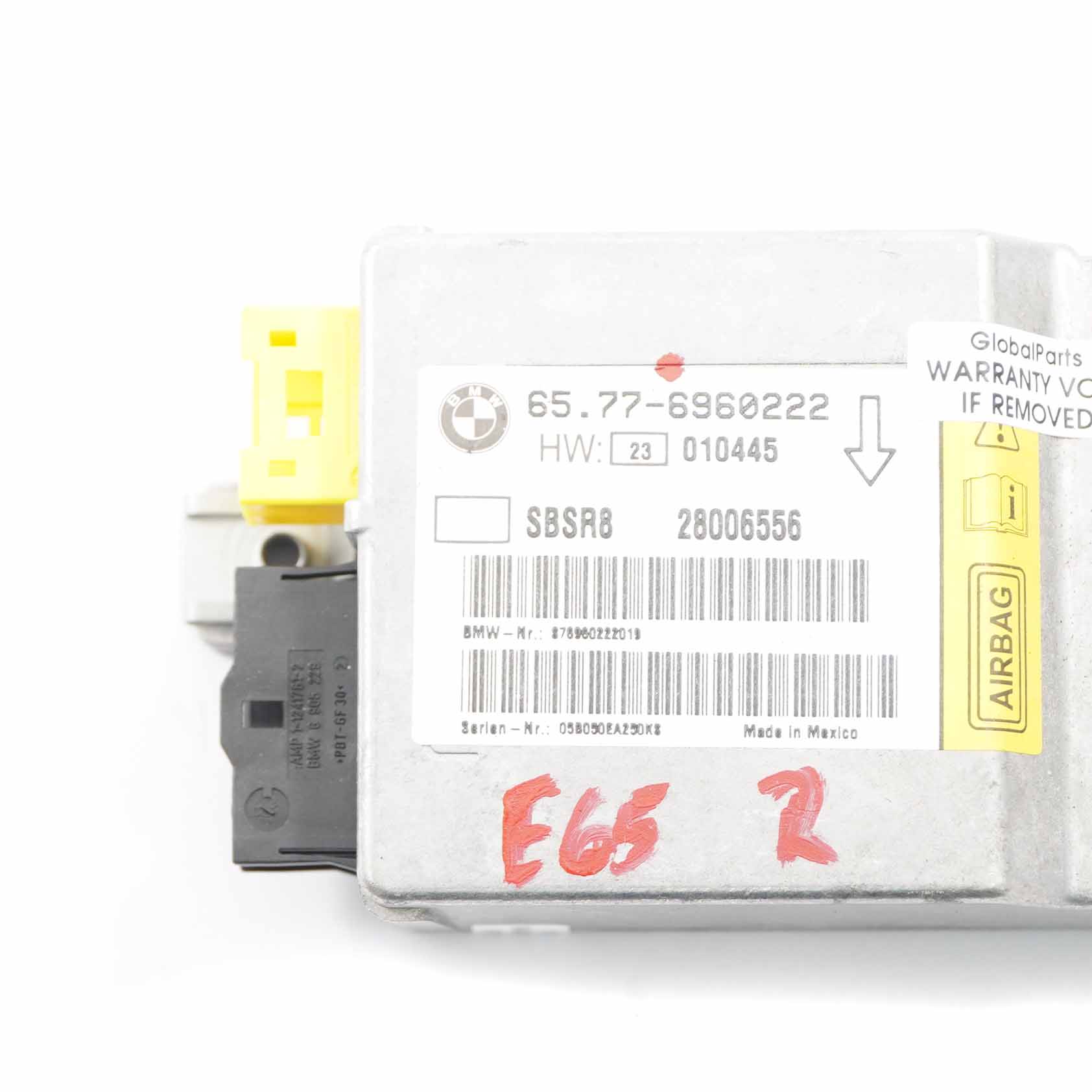 Airbag Modul BMW E65 E66 Sensor B-Säule Rechts Steuergerät Airbag 6960222