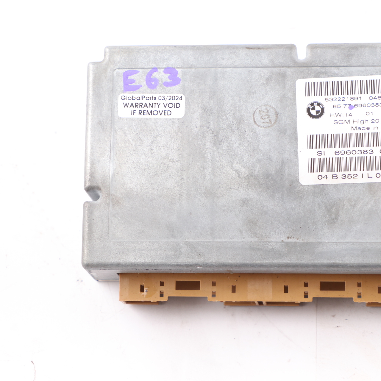 Luftmodul BMW E60 E61 E63 Gateway High Steuergerät ECU 6960383