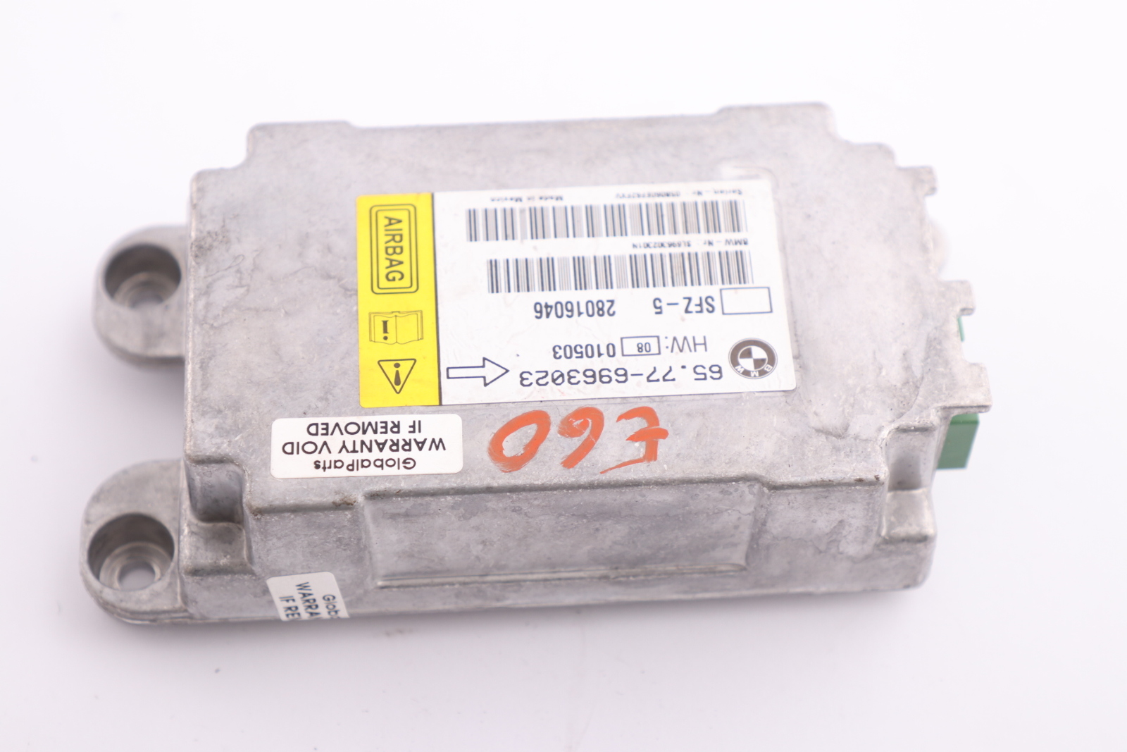 BMW 5er 6er E60 E61 E63 Airbag ECU Steuergerät Mitte Fahrzeug sensor