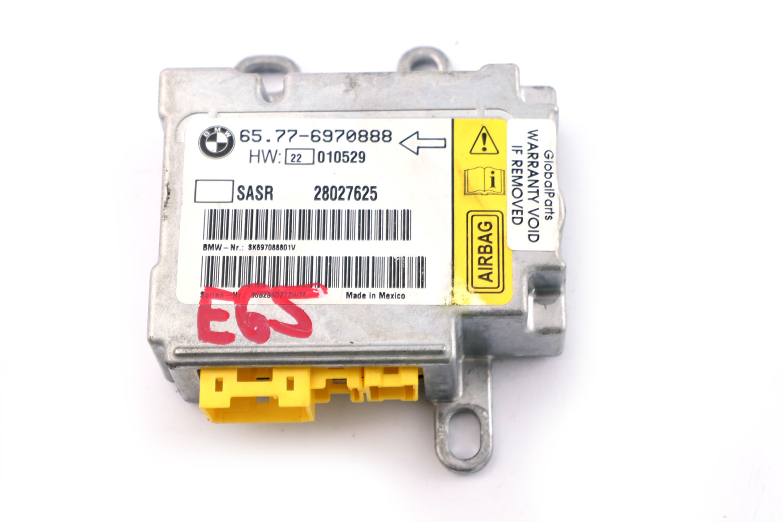 BMW 7 er E65 E66 E67 A-Säule Rechts Sensor Steuergerät 6970888