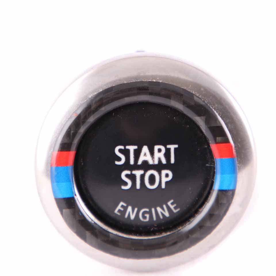 BMW E92 E93 Start Stop Ignition Switch Button Black M Carbon Look 6973276