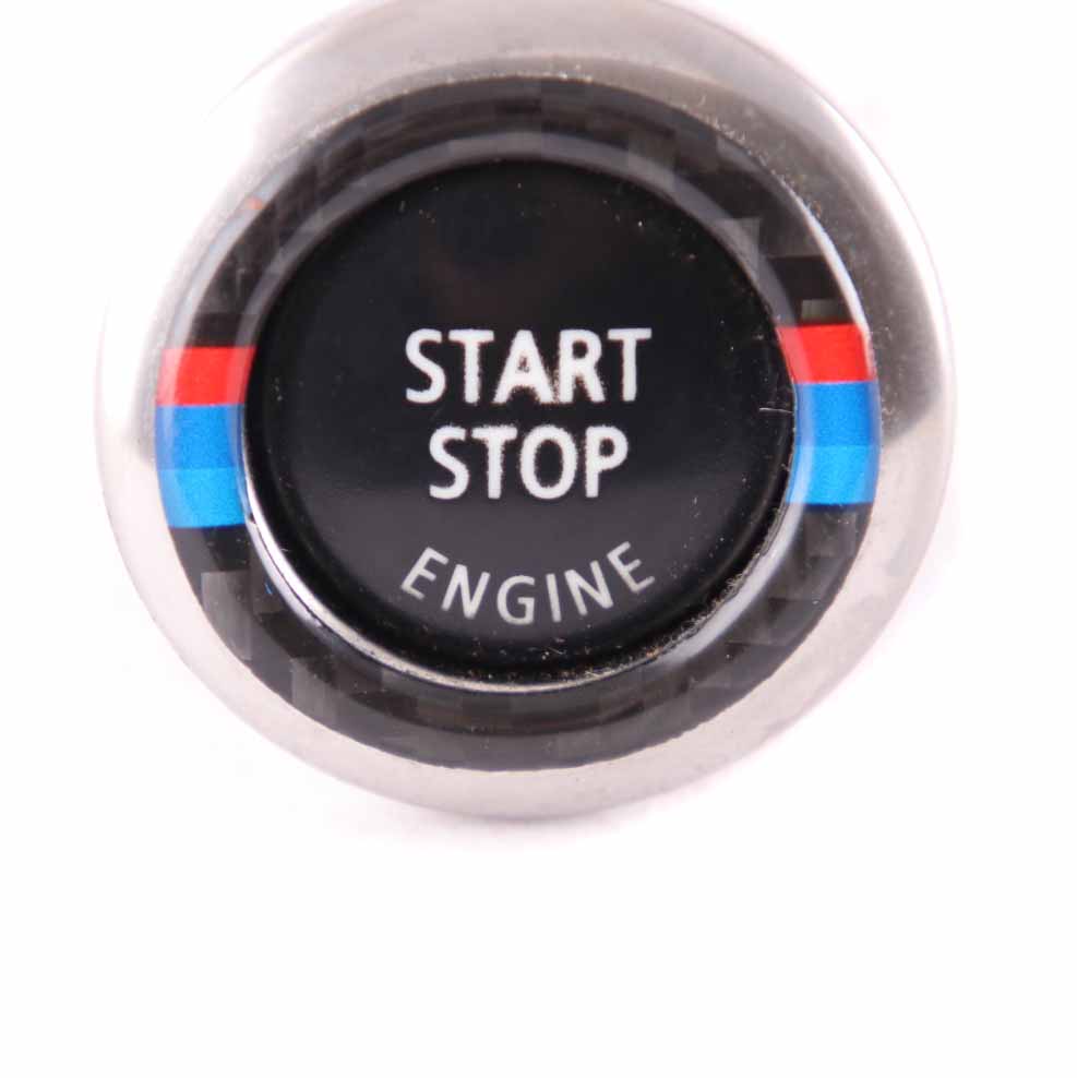 BMW E92 E93 Start Stop Ignition Switch Button Black M Carbon Look 6973276