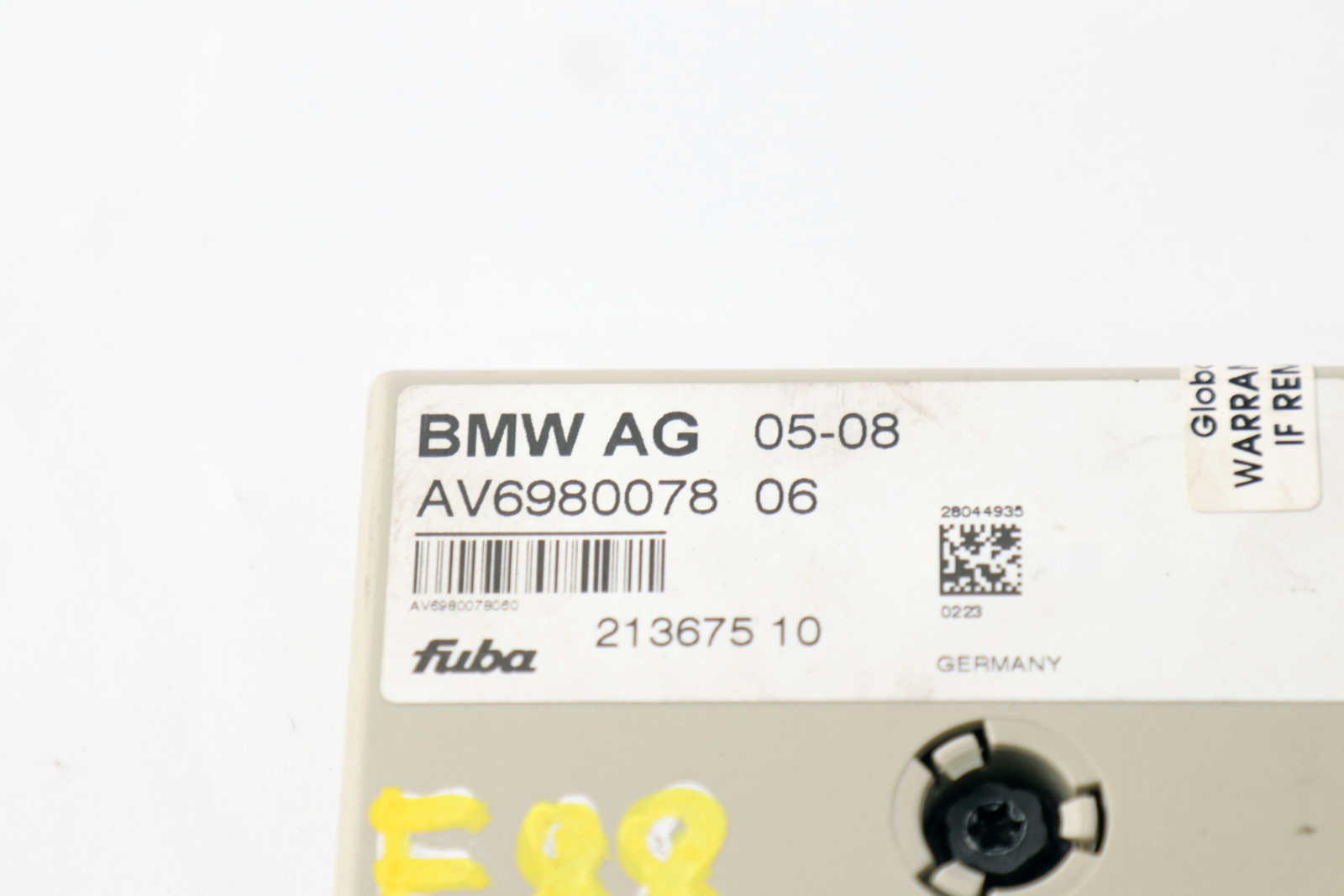 *BMW 1 Reihe E88 Cabrio Antennenverstärker Diversity 65206980078 6980078