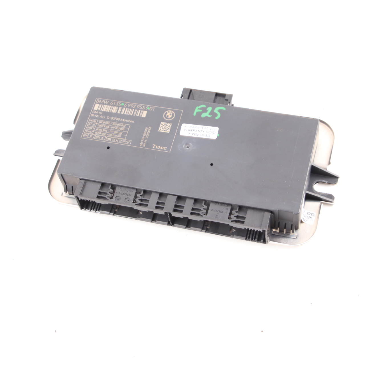 BMW F25 Fußraumlicht-Steuermodul ECU Einheit FRM3 TEMIC 6992955