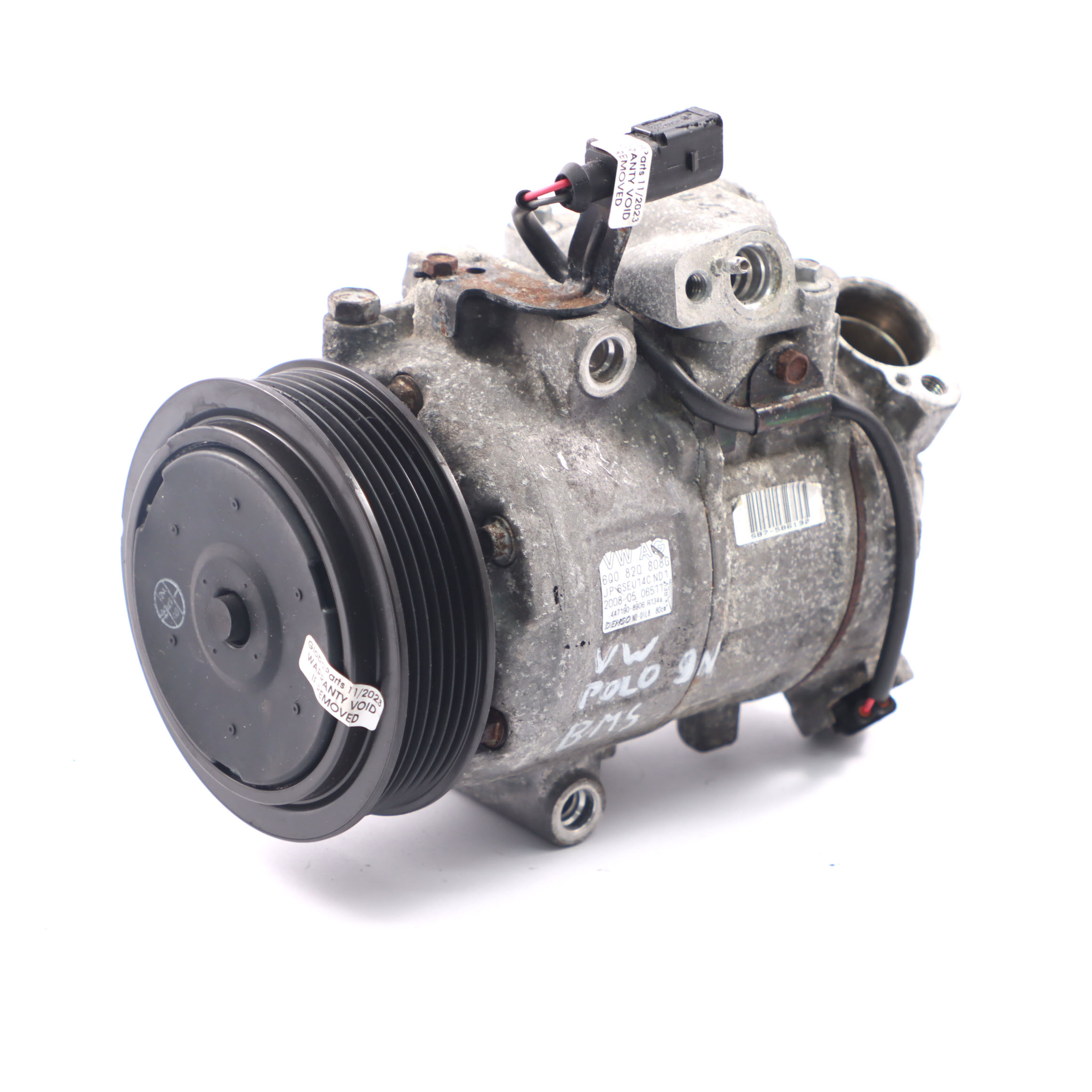 VW Polo 9N Mk4 1.4 TDI BMS Air Con Conditioning Compressor A/C Pump 6Q0820808G