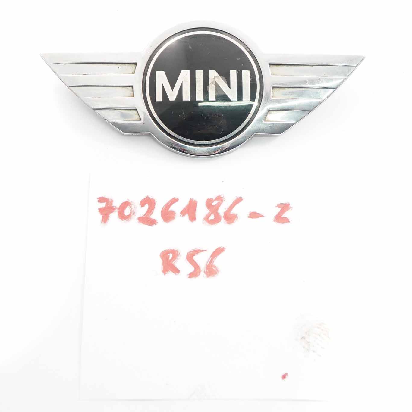 Mini Cooper One R50 R53 R56 R57 Heckklappe Abzeichen Emblem Hinten Chrom