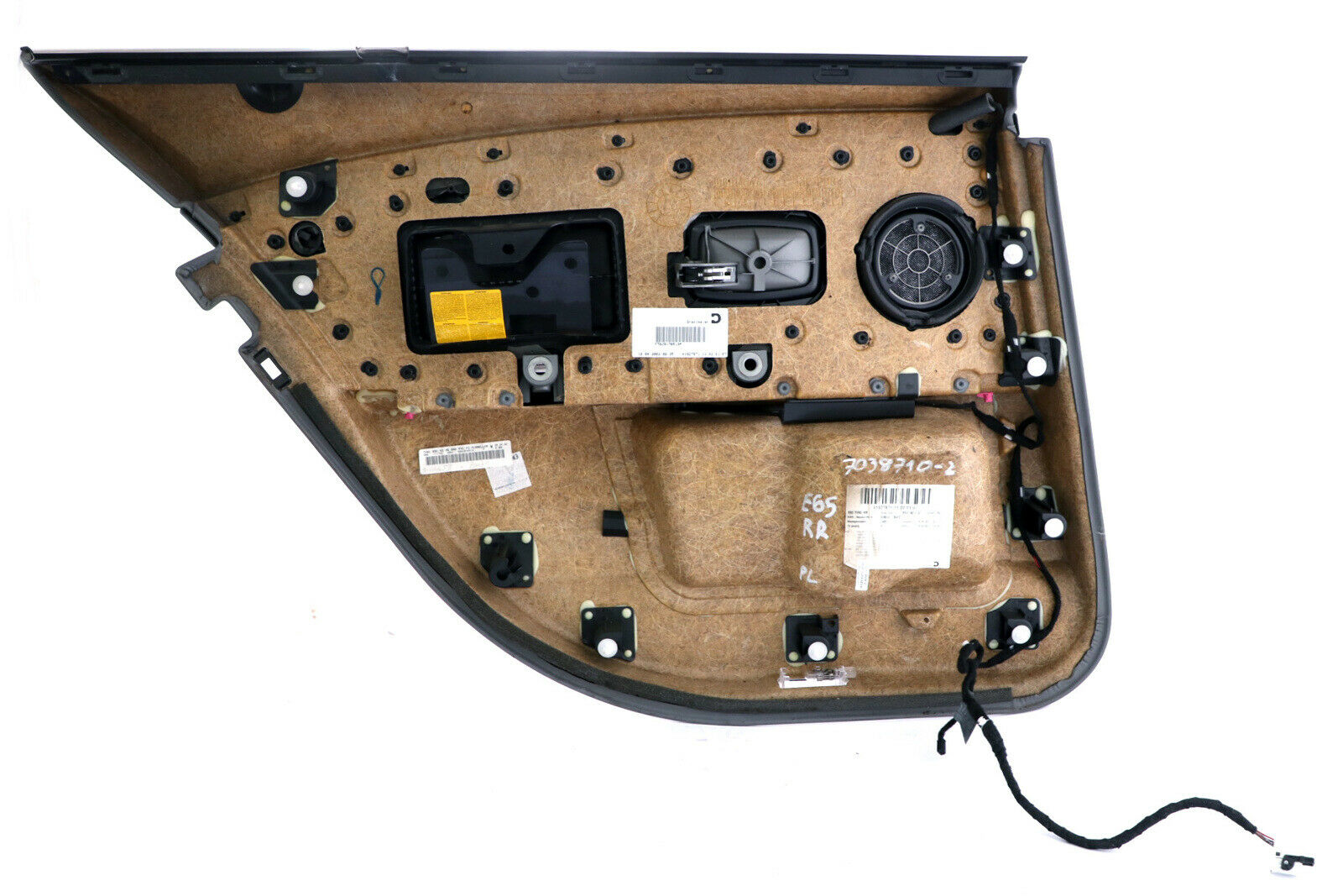 BMW 7 Reihe E65 Türverkleidung Leder hinten rechts Flanellgrau Grau 7038710