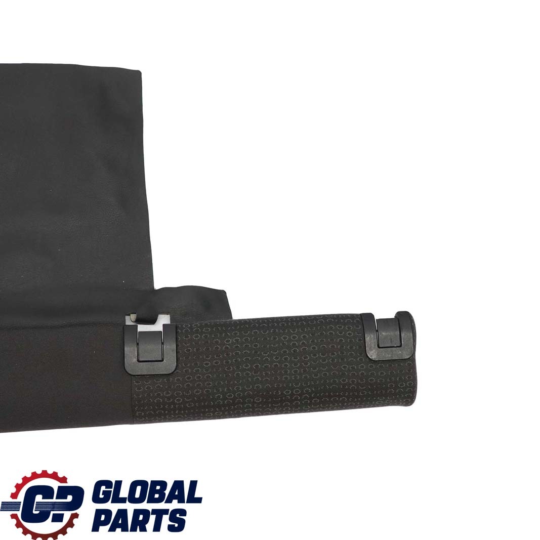 BMW 3 E46 Kombi Touring Rücksitz Leiste Bezug Isofix Schwarz Stoff Jacquard