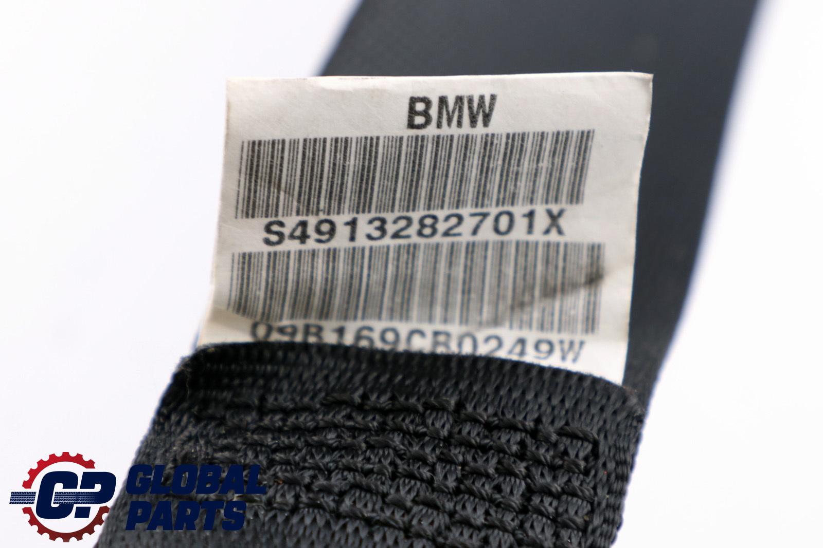 BMW 5 Series E61 Touring Rear Seat Upper Safety Belt Schwarz Black