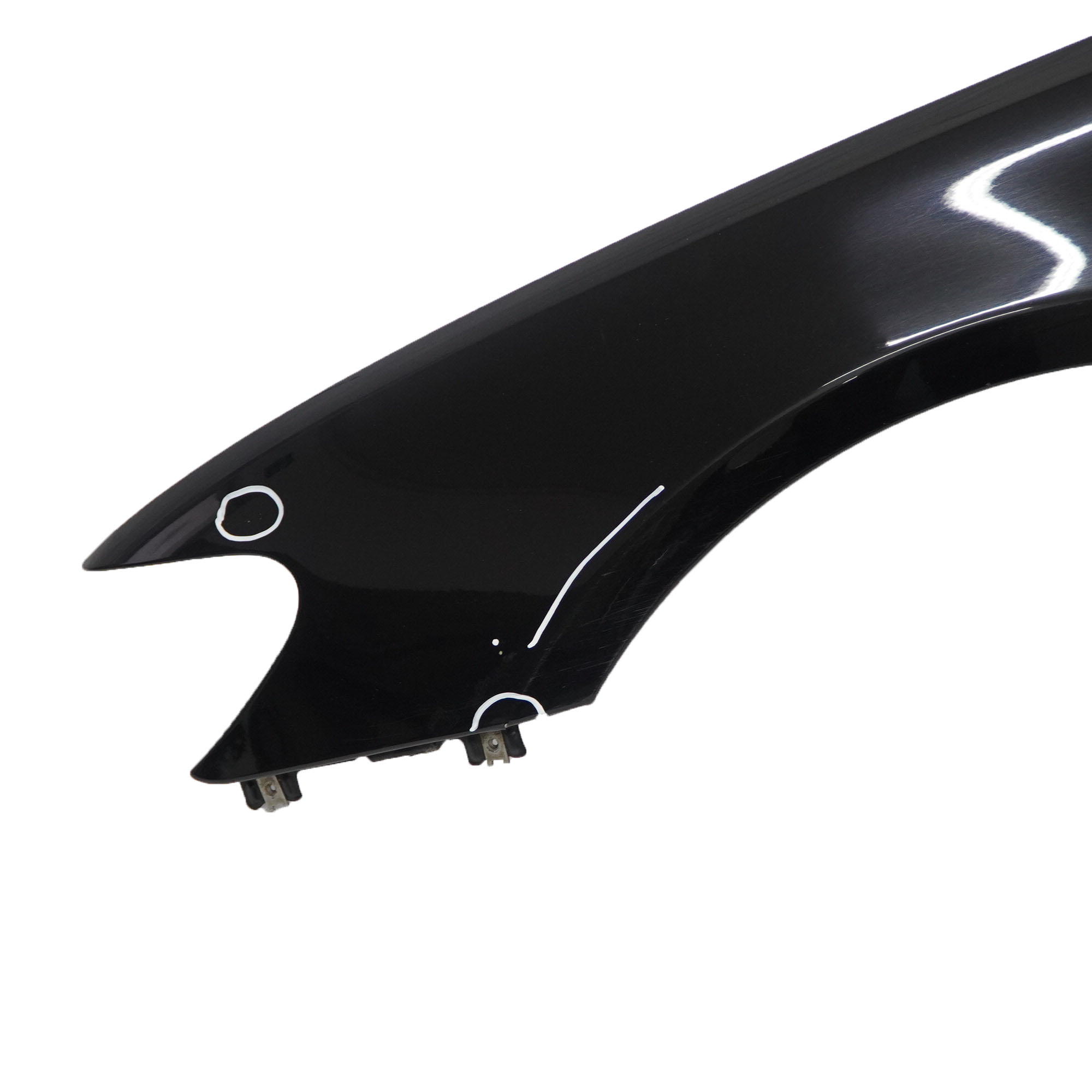 Side Panel BMW E65 E66 Wing Covering Front Left N/S Schwarz 2 Black - 668