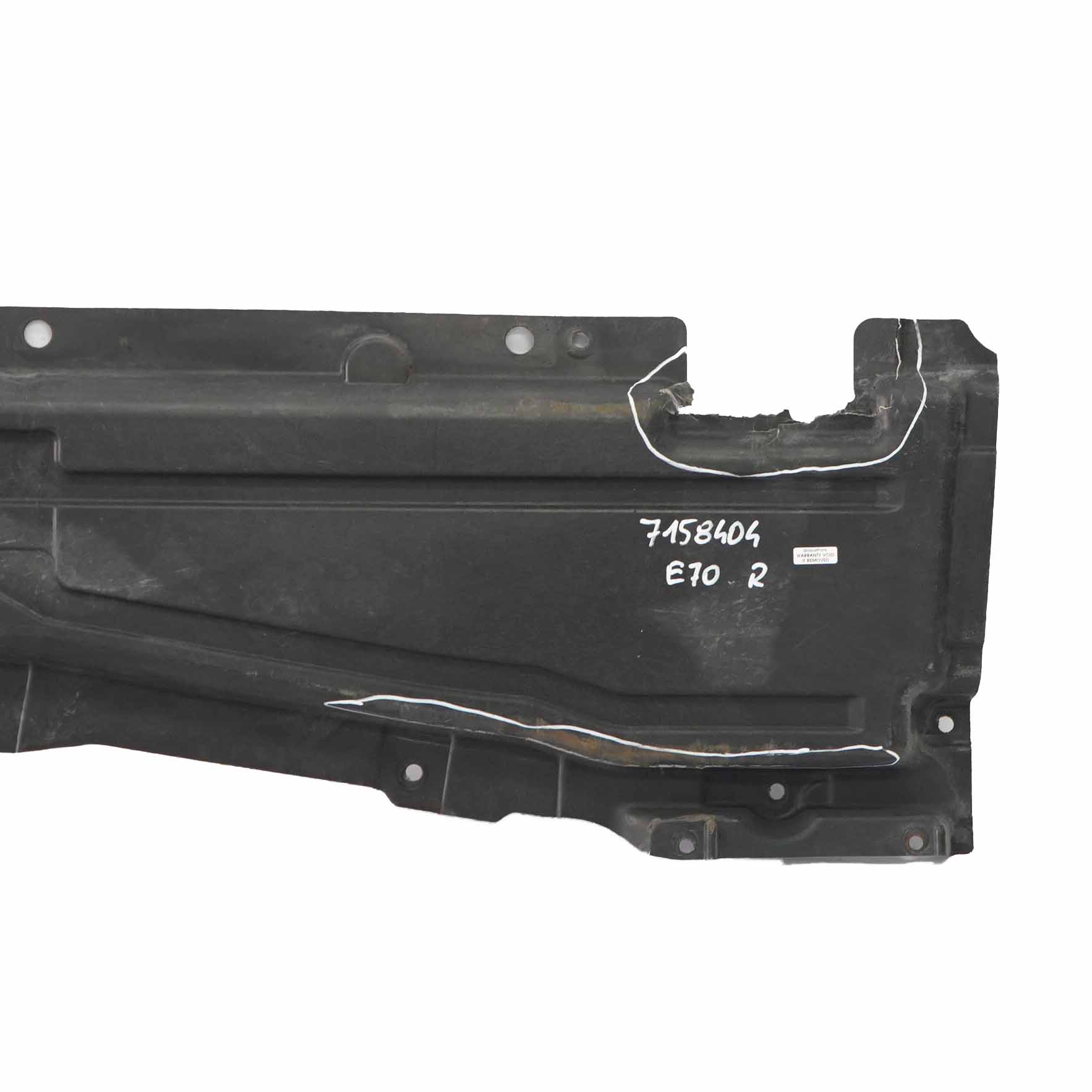 Undertray Panel BMW X5 E70 Right O/S Underbody Panelling Bracket Cover 7158404